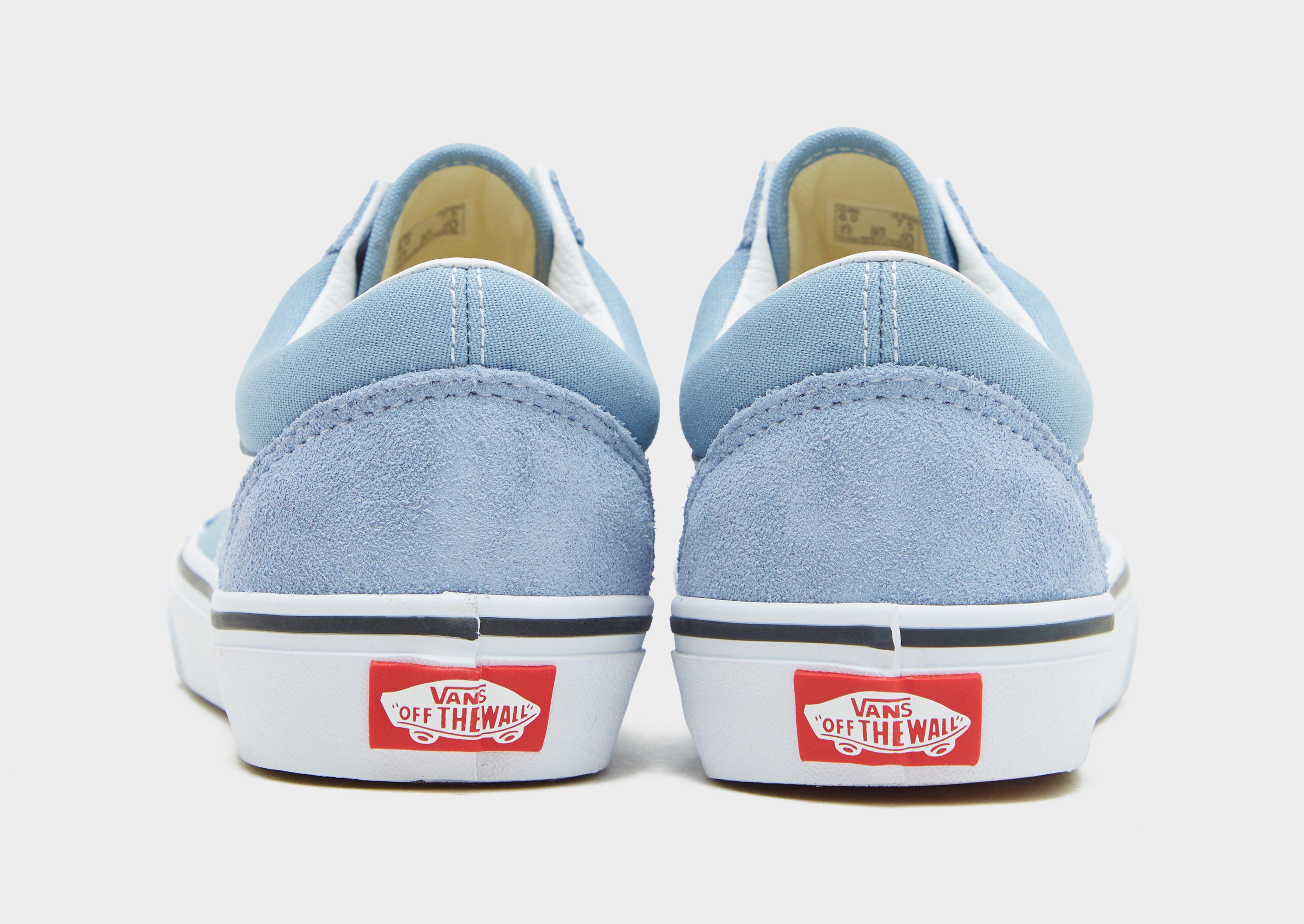 Vans old skool baby blue & true white womens shoes sales