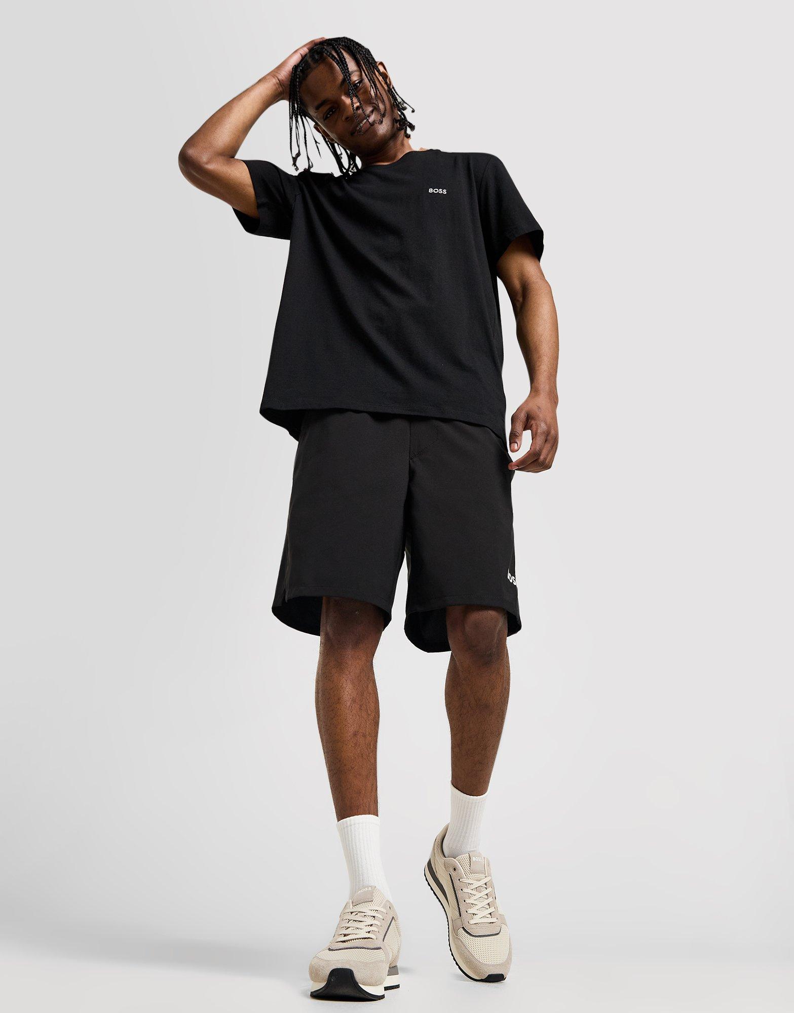 Black BOSS Tech Shorts | JD Sports UK