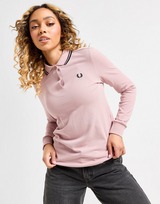 Fred Perry Twin Tip Long Sleeve Polo Shirt