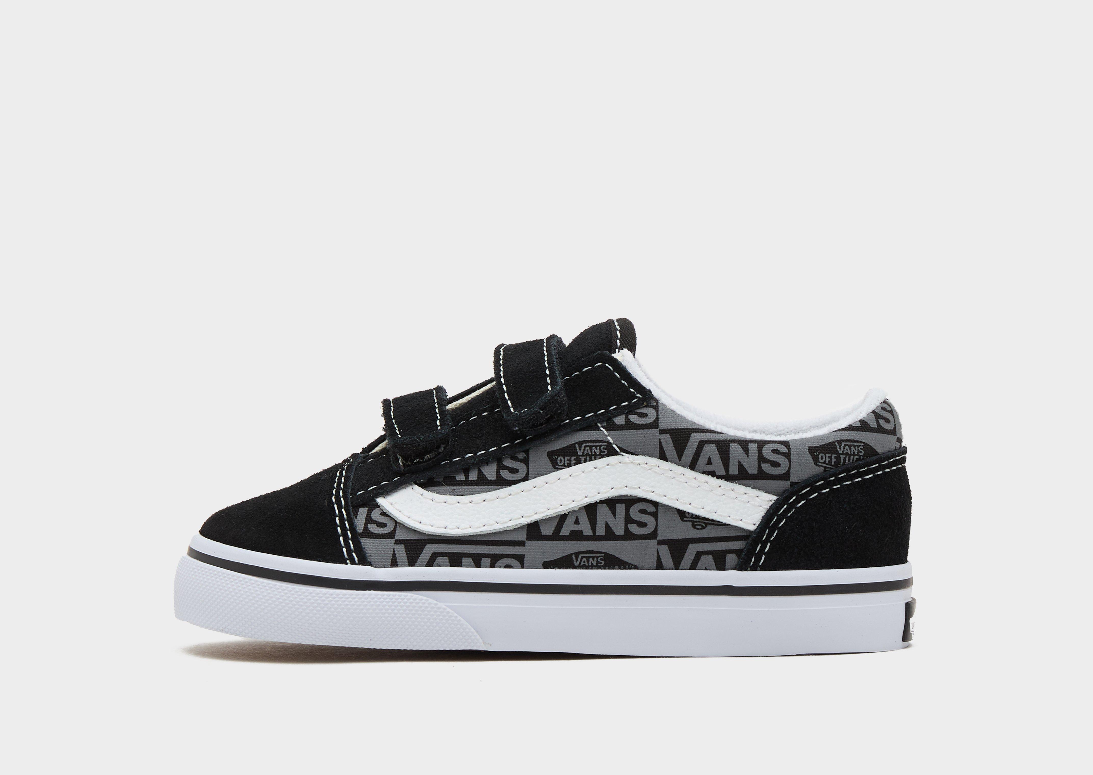 Vans old skool velcro on sale logo