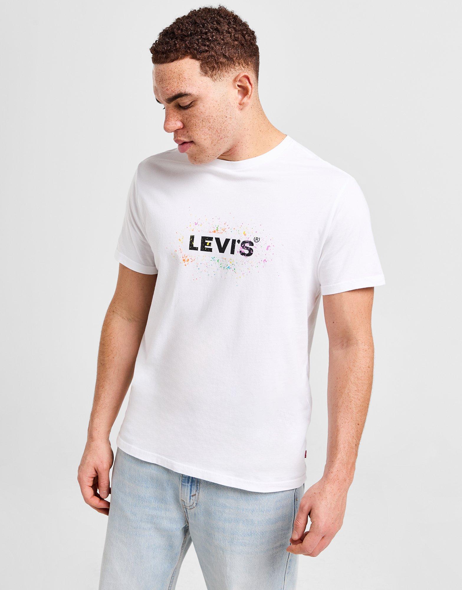 Mens white shop levis t shirt