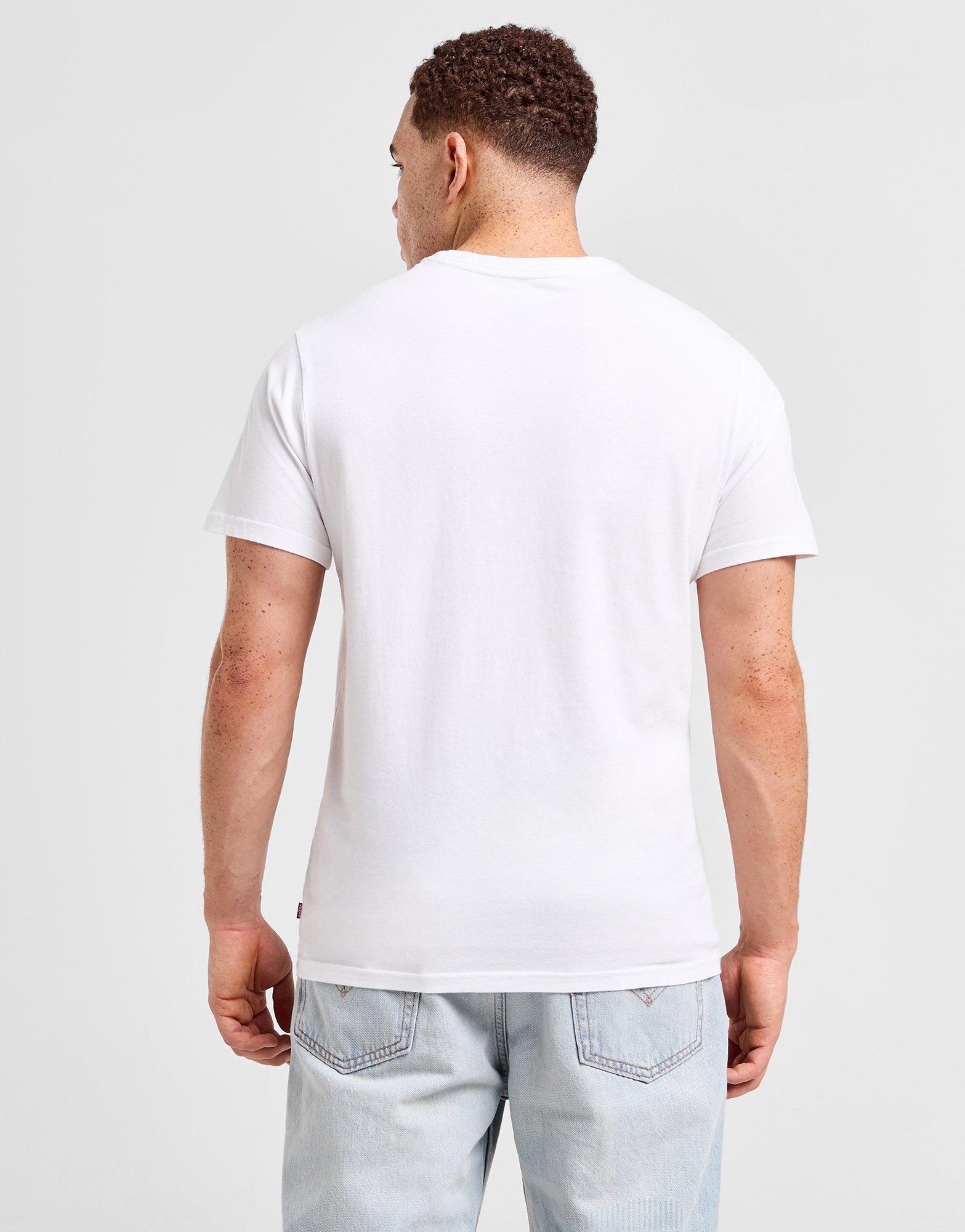 Mens white levis t shirt sale