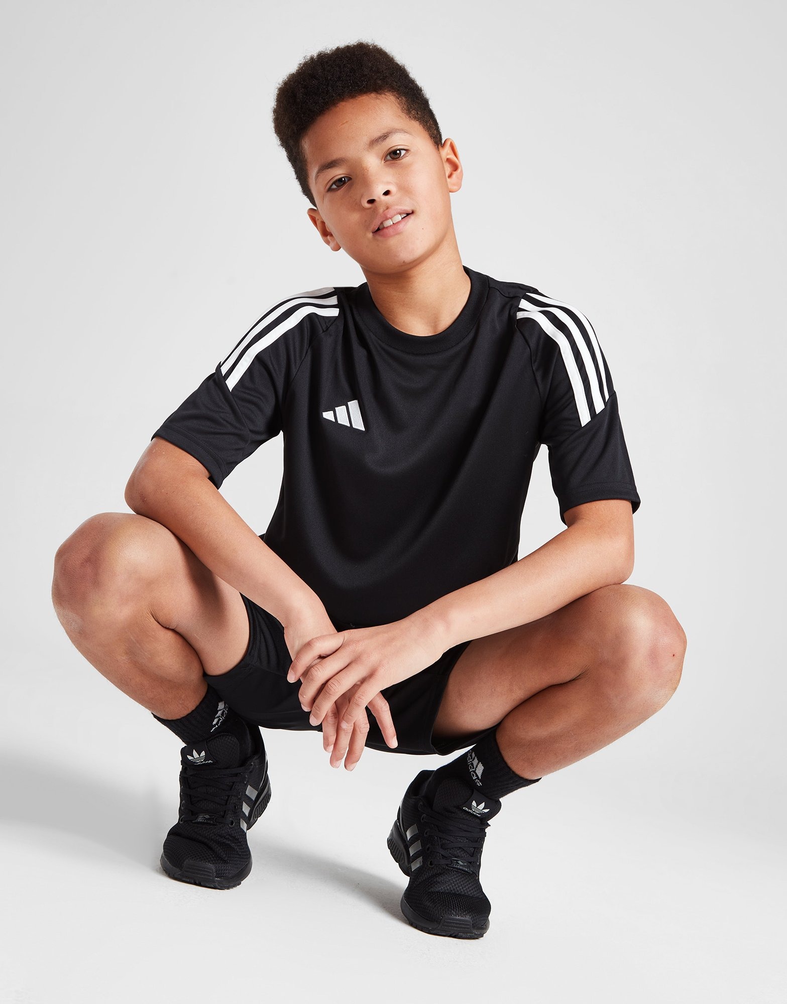 Black adidas Tiro 24 T-Shirt Junior | JD Sports UK