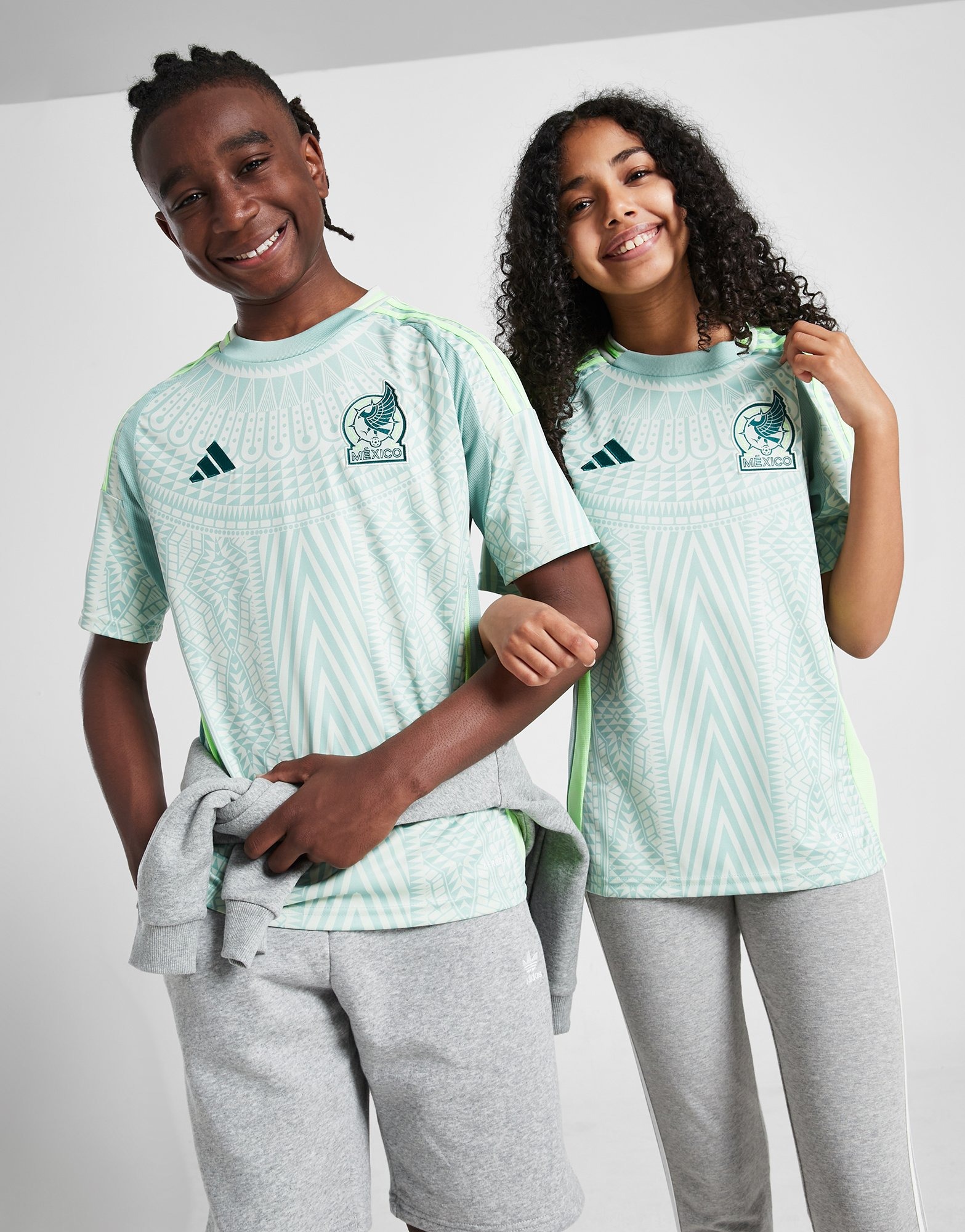 Green adidas Mexico 2024 Away Shirt Junior | JD Sports UK