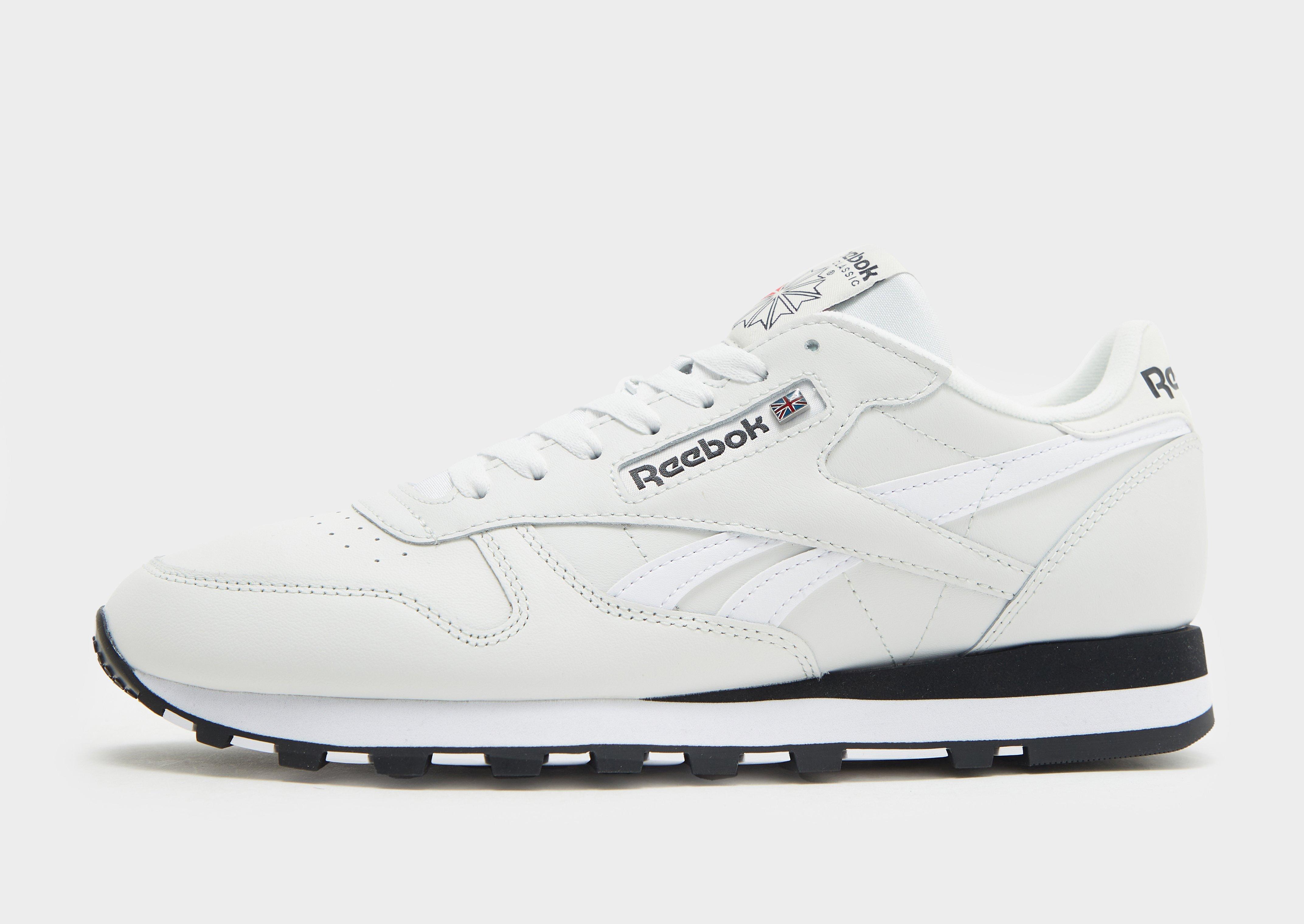 All white leather reebok classics online