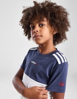 adidas Originals Colour Block T-Shirt/Shorts Set Children
