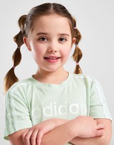 adidas Girls' Linear T-Shirt/Shorts Set Children