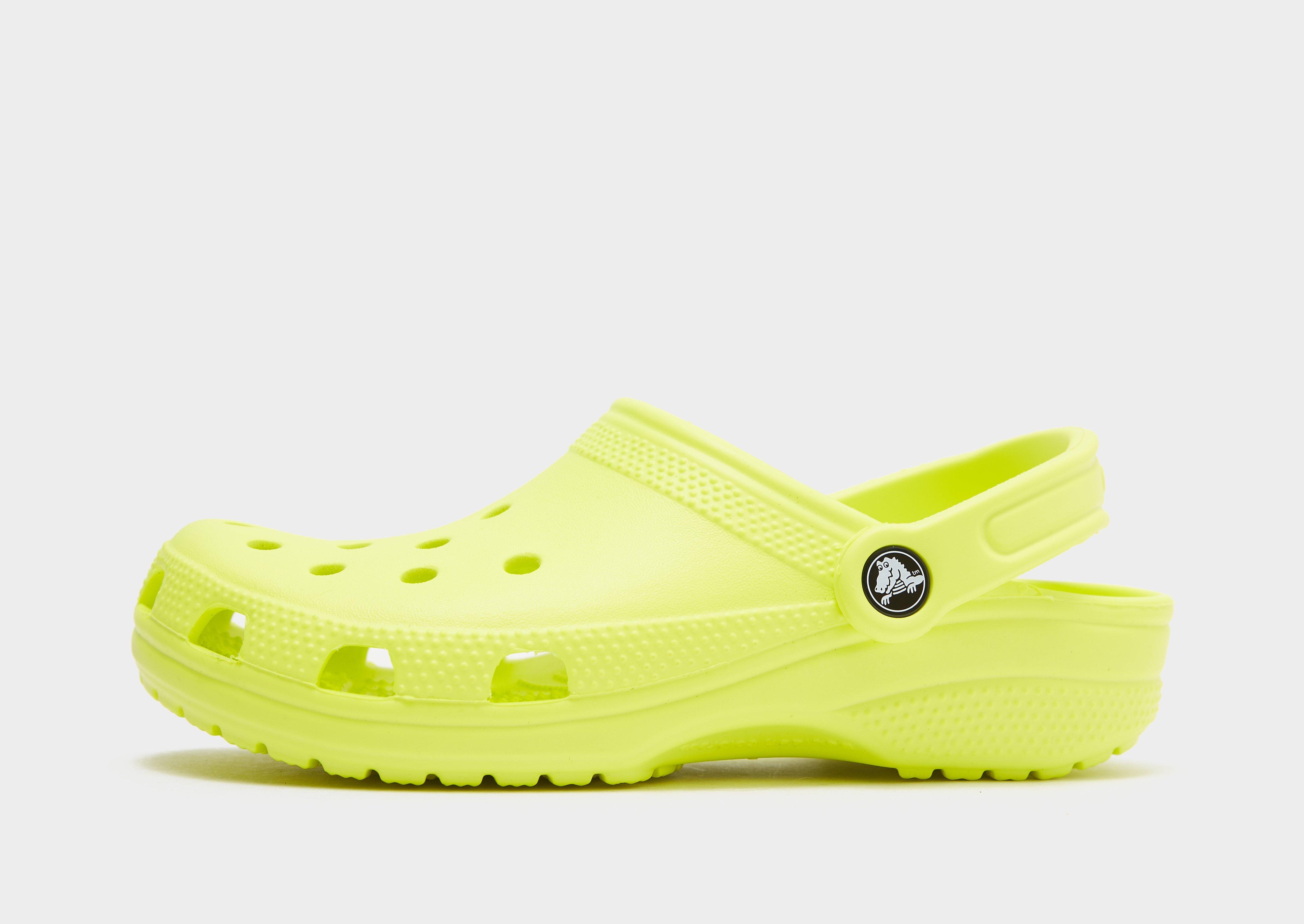 Neon discount yellow crocs