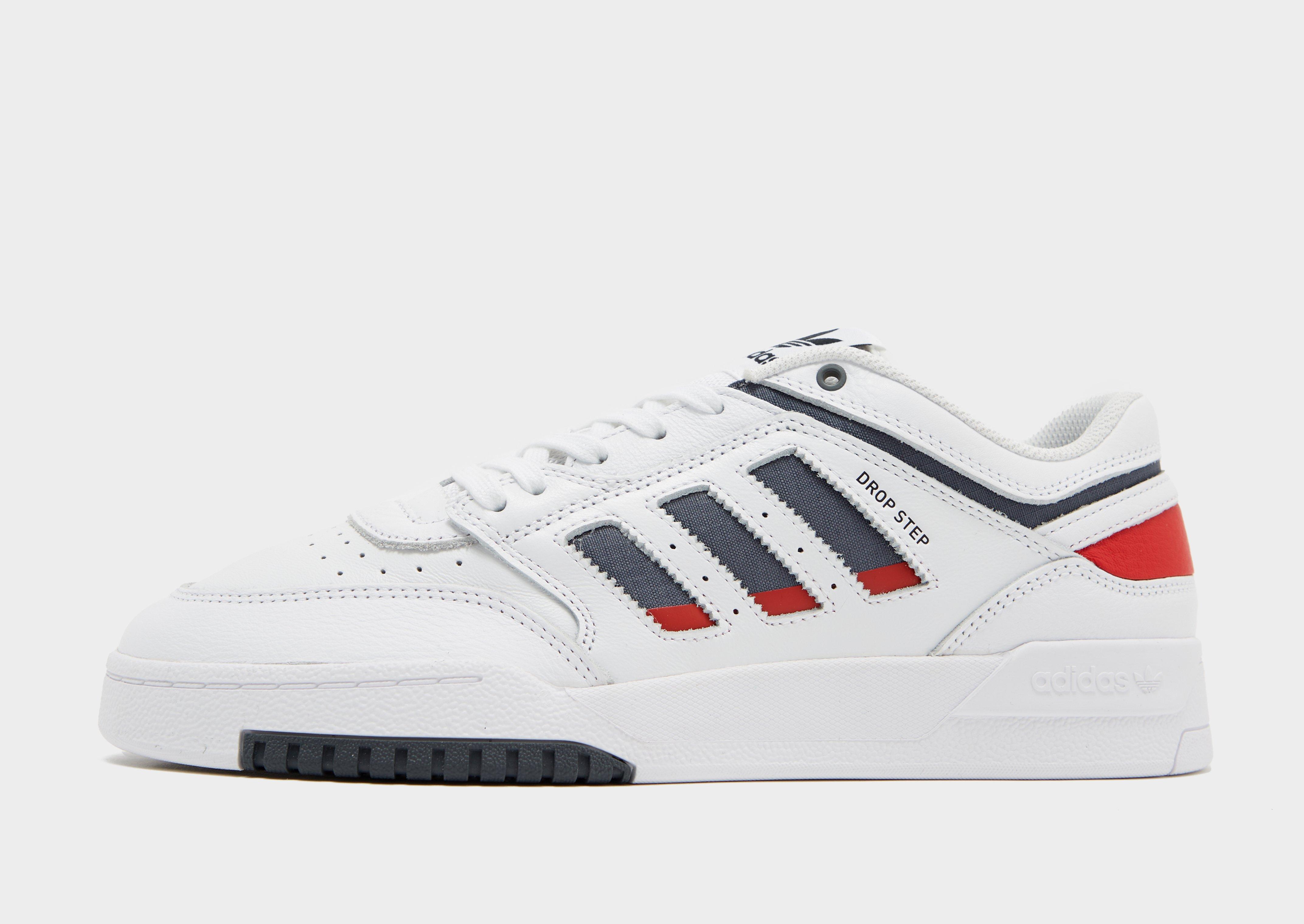 White adidas Originals Drop Step Low - JD Sports Global