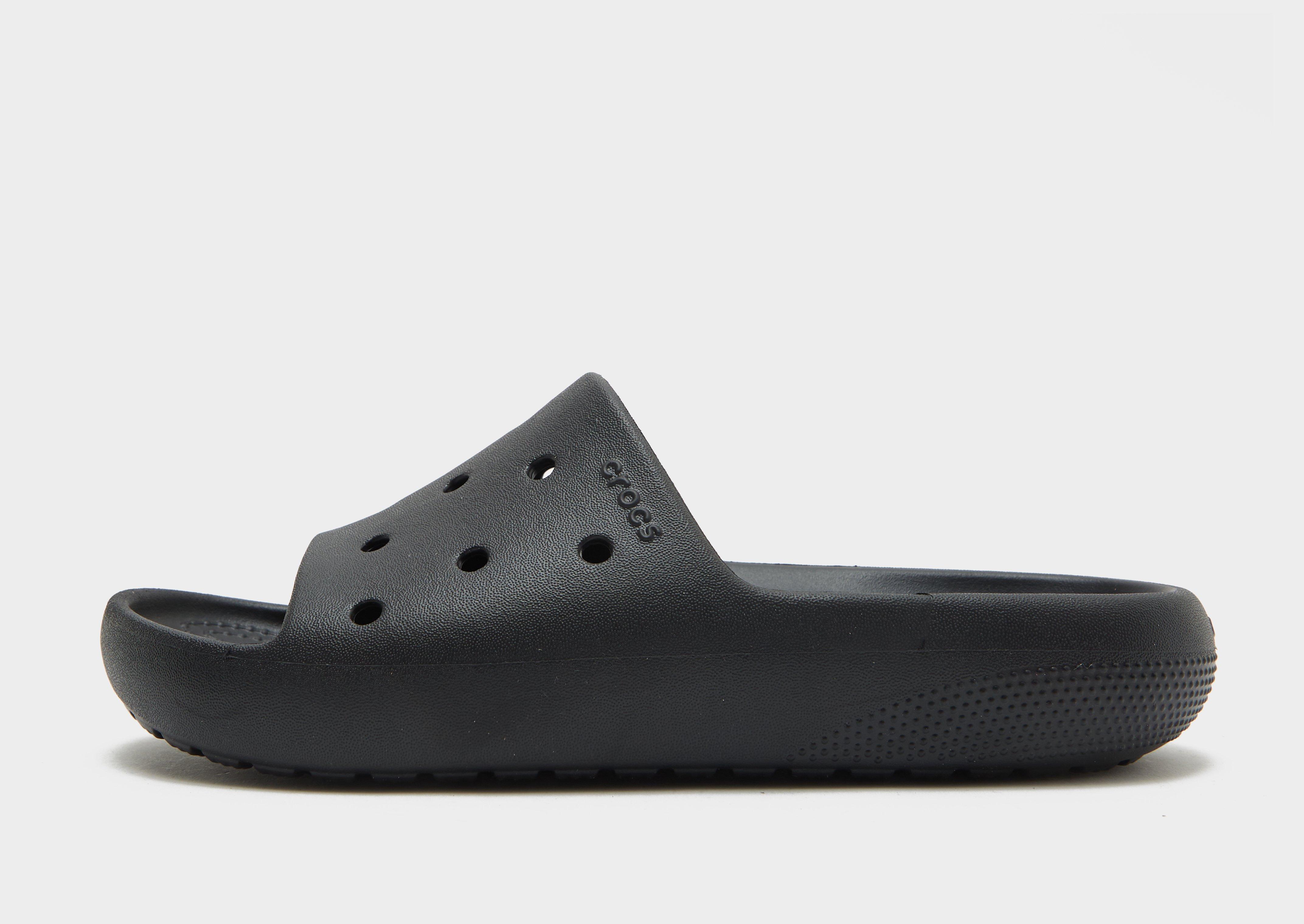 Black iridescent crocs discount slides