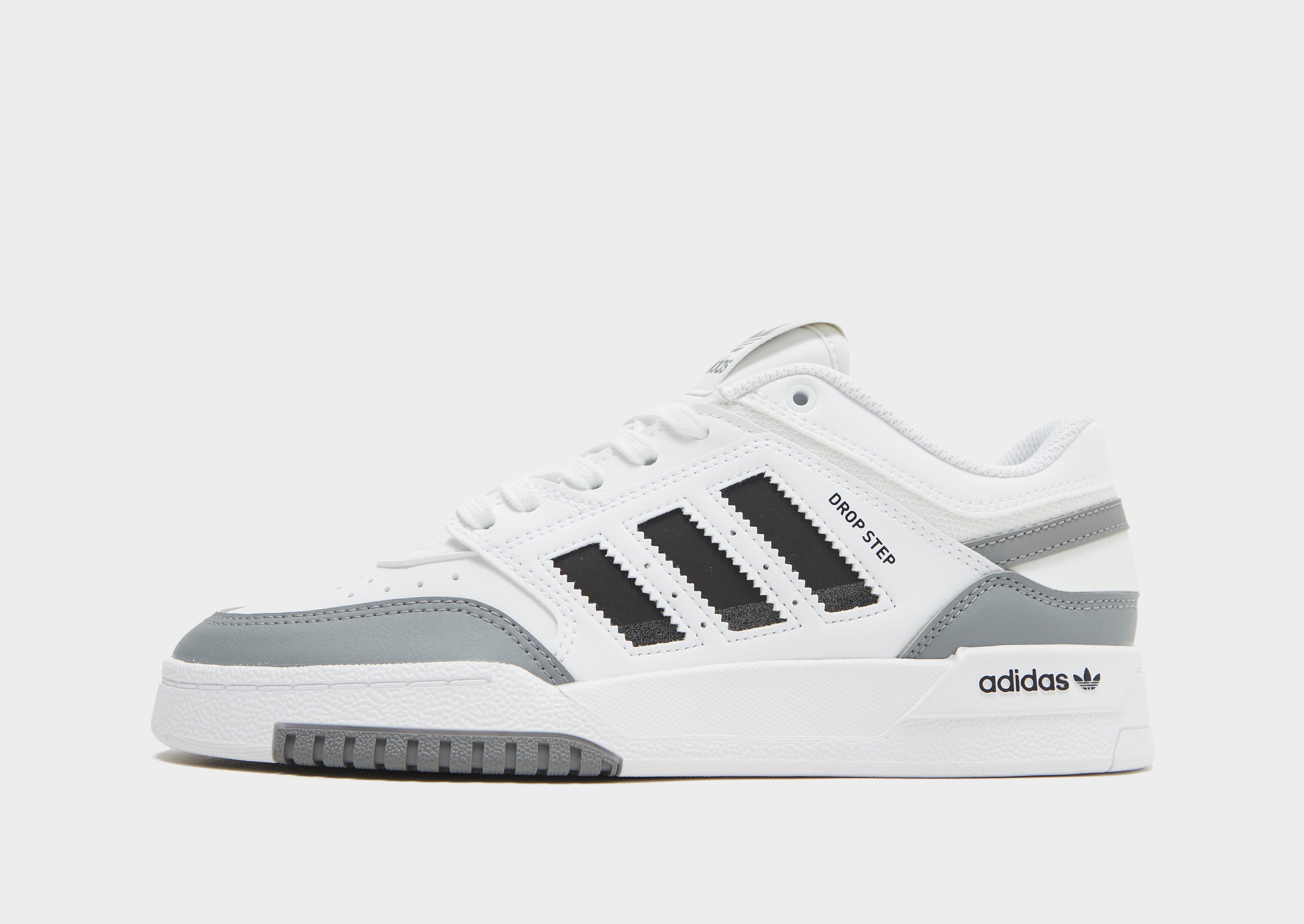 White adidas Originals Drop Step Low Junior - JD Sports Global