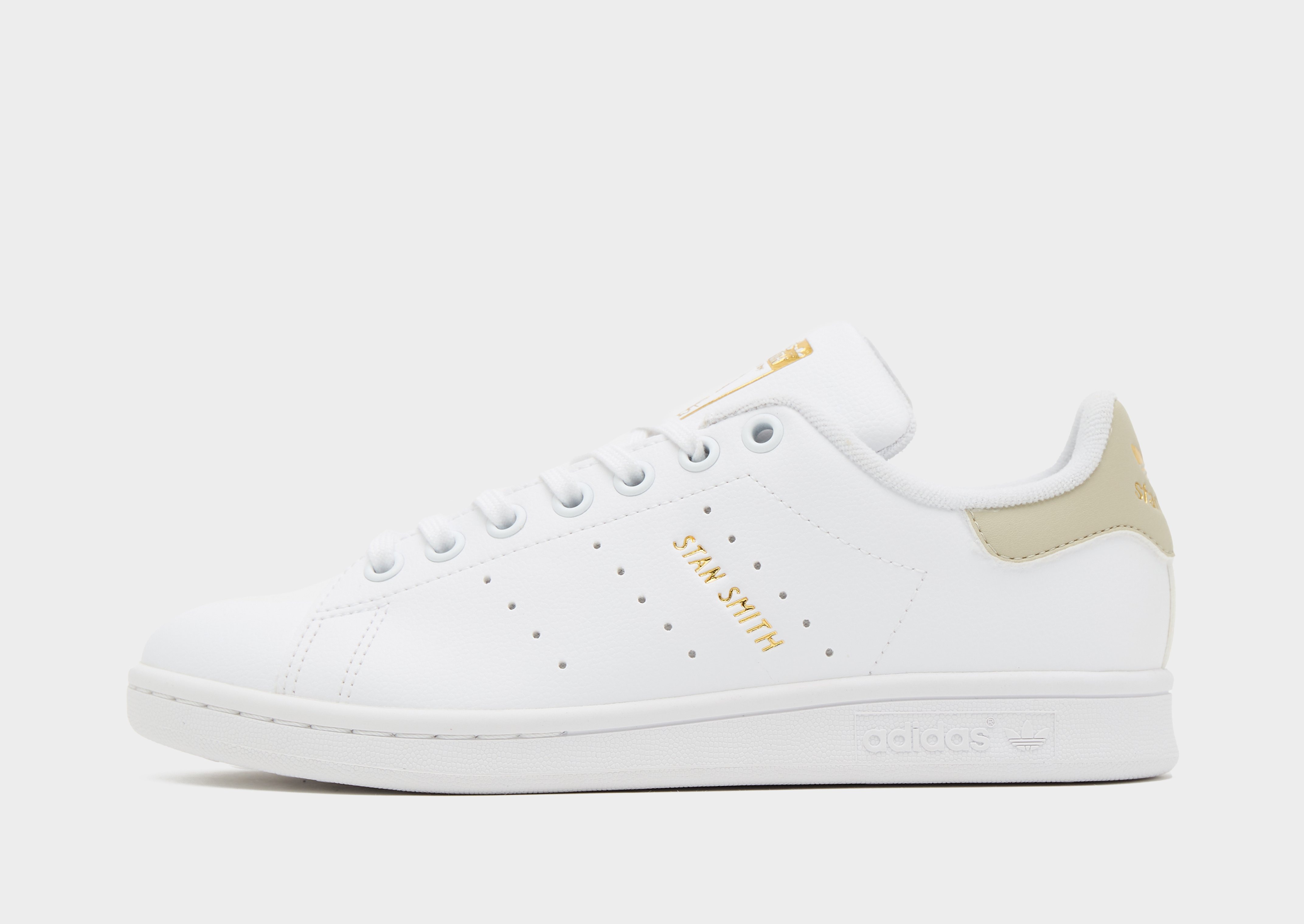 Adidas originals stan smith kids gold on sale