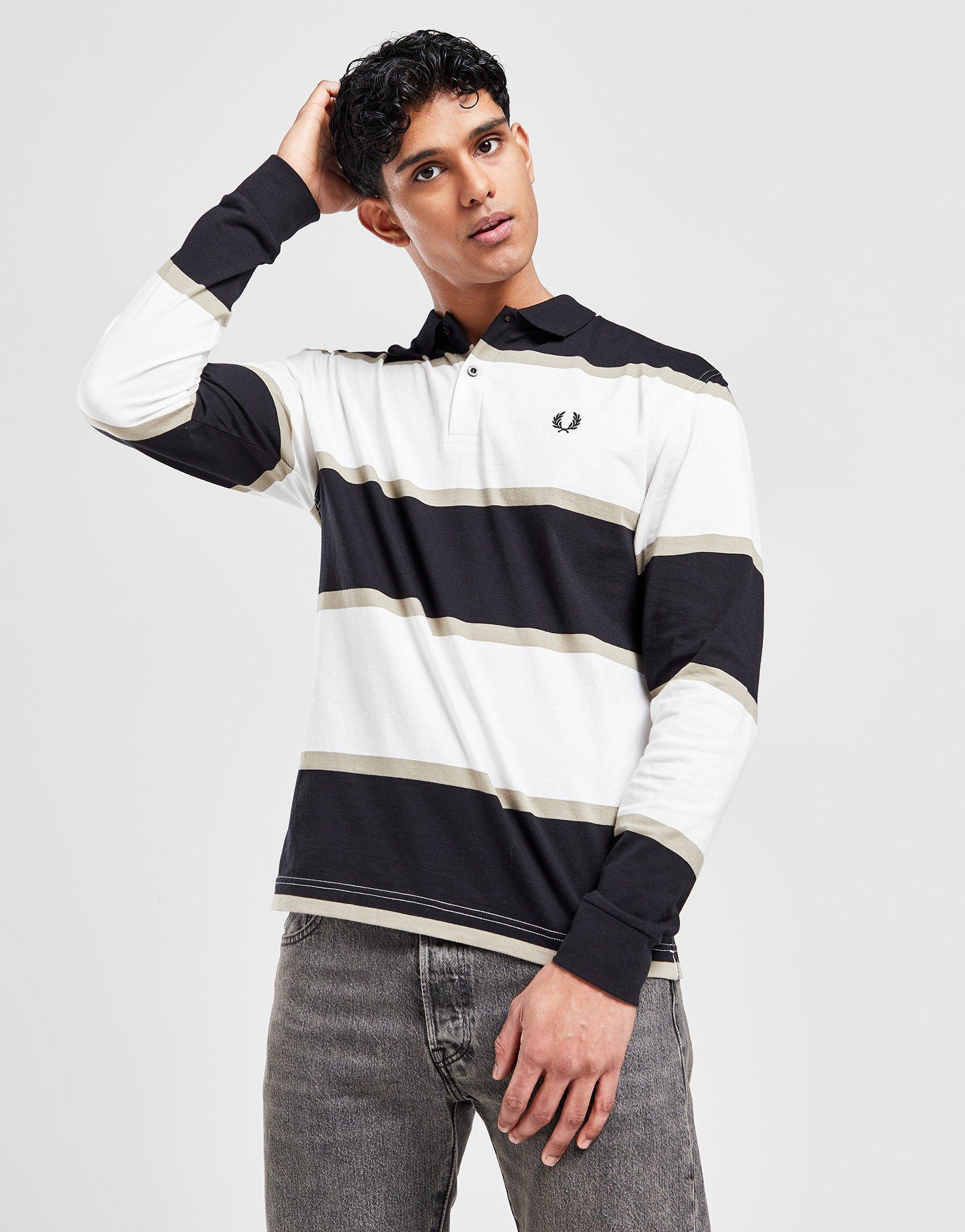 Fred Perry Stripe Rugby Polo Shirt