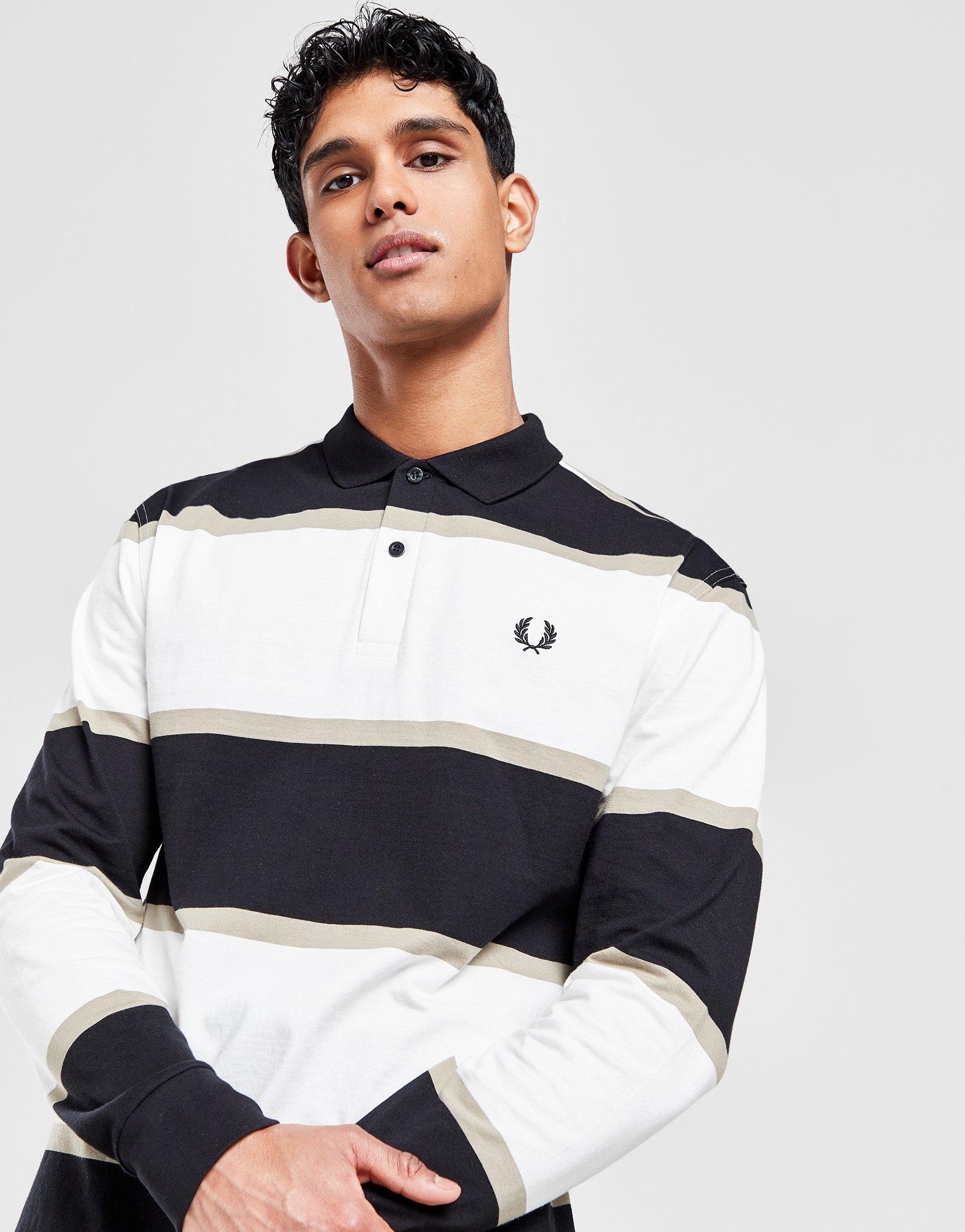 Fred Perry Stripe Rugby Polo Shirt