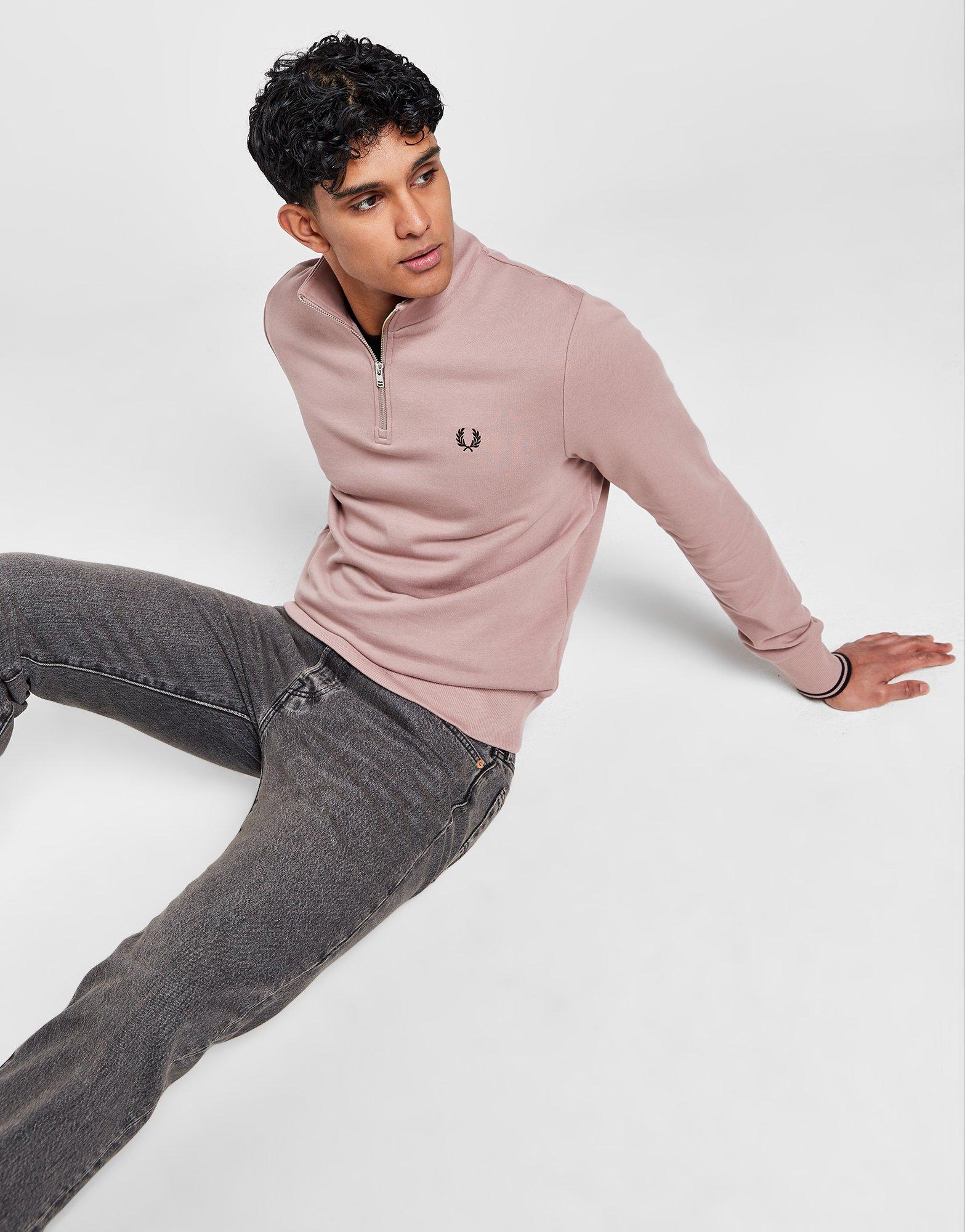 Fred perry 2024 pink sweatshirt