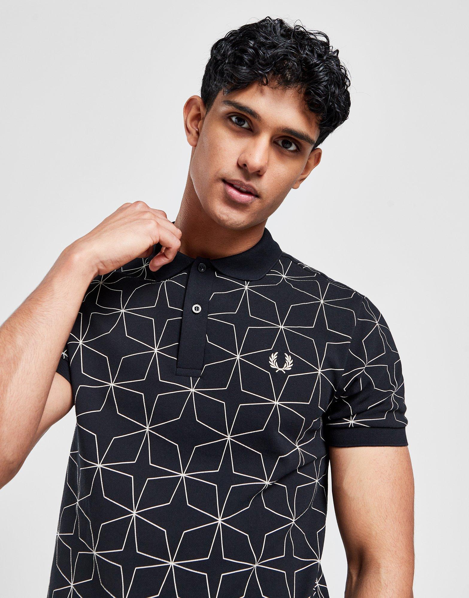 Fred Perry Geometric Polo Shirt