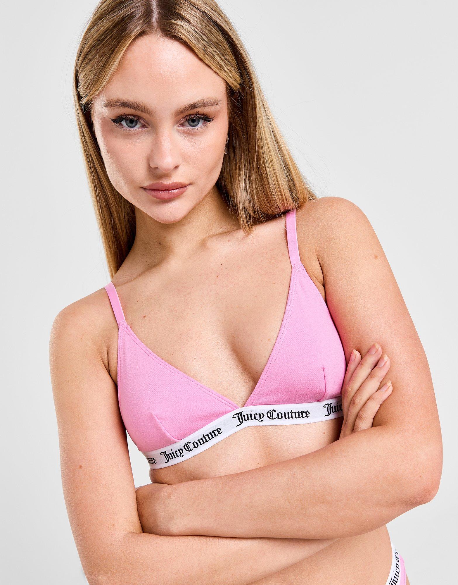 Shop LC Women JUICY COUTURE Pink Color Big Logo Sports Bra and