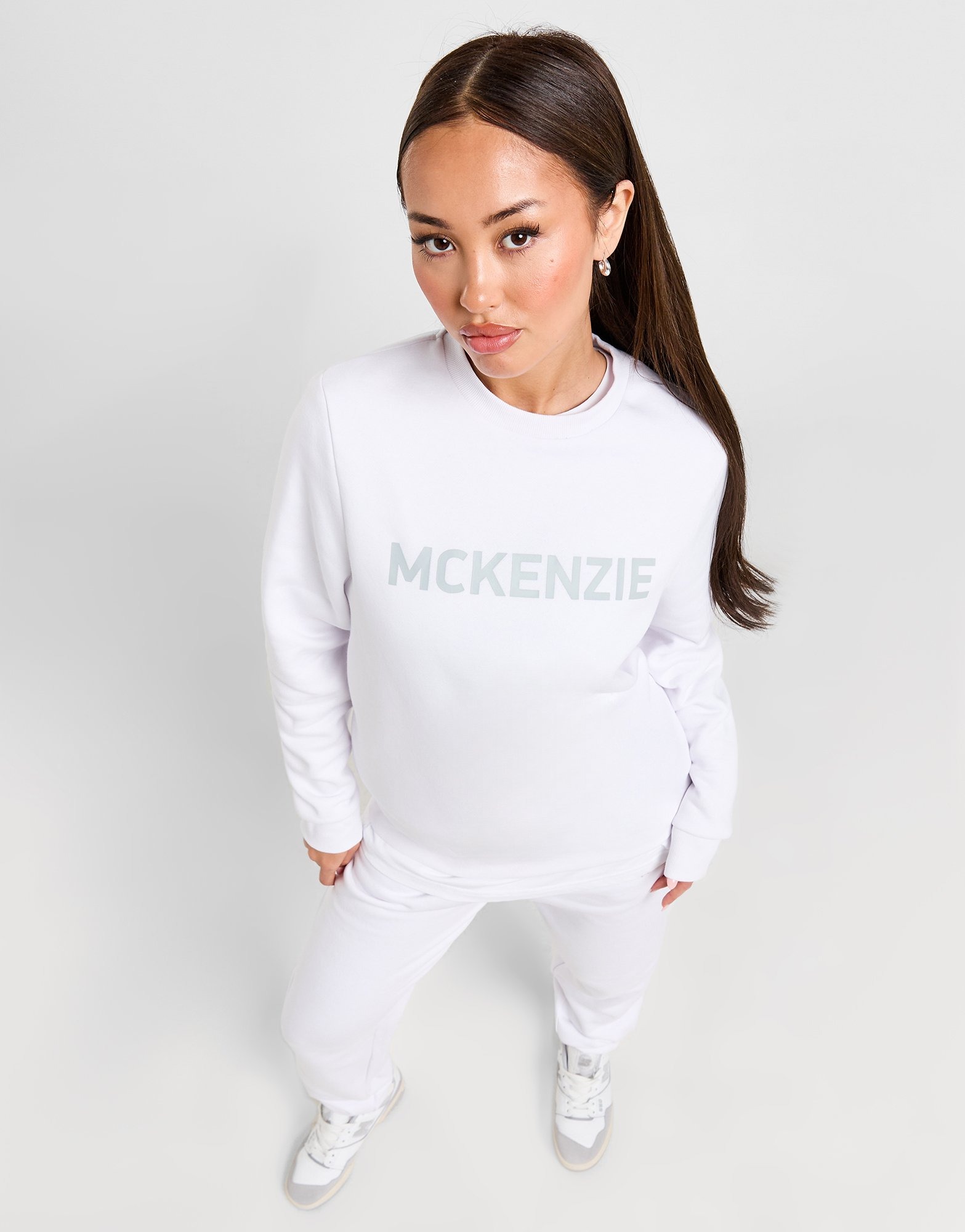 White McKenzie Luna Crew Sweatshirt JD Sports UK