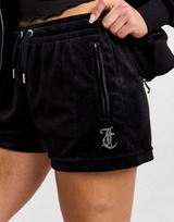 JUICY COUTURE Diamante Velour Shorts