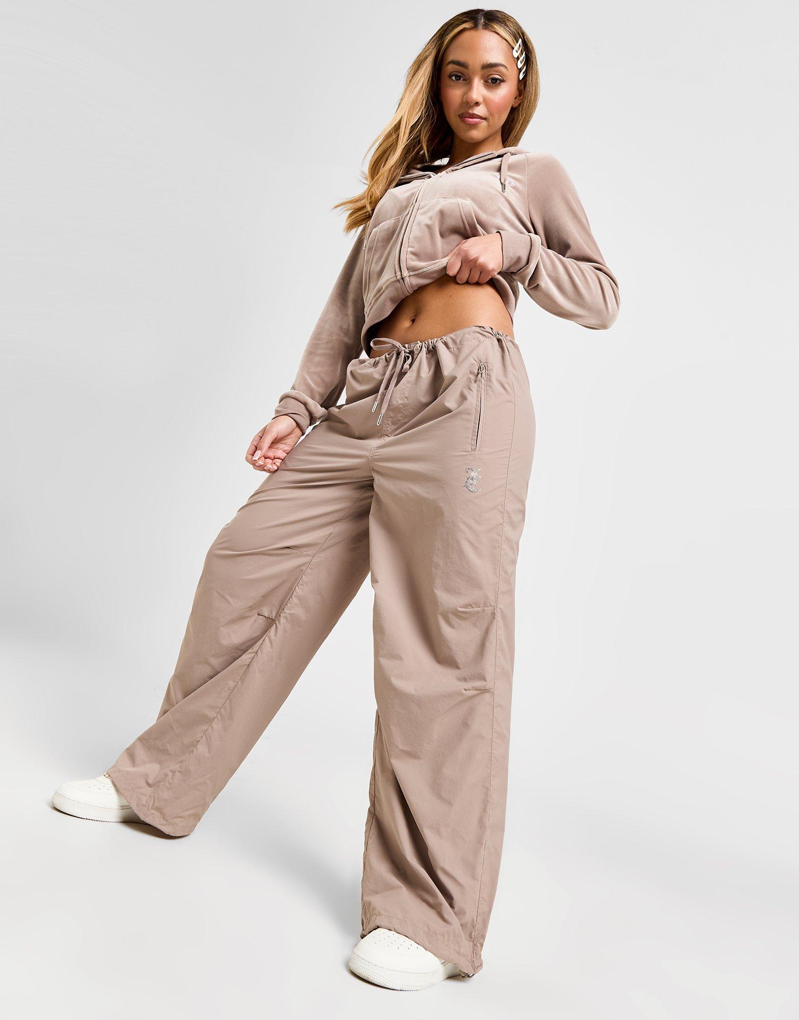 Brown JUICY COUTURE Diamante Cargo Track Pants - JD Sports