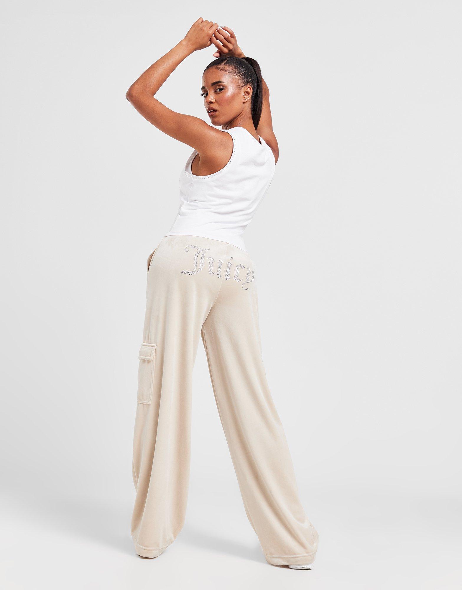 Juicy Couture Diamante Velour Cargo Pants