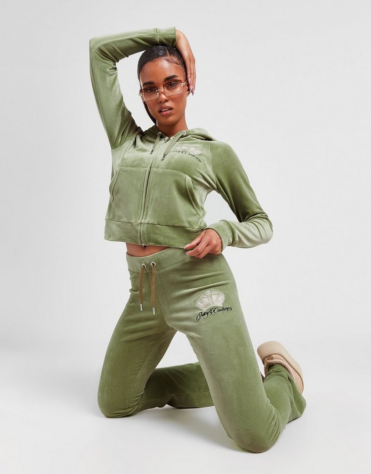 Green JUICY COUTURE Royalty Velour Pants - JD Sports NZ