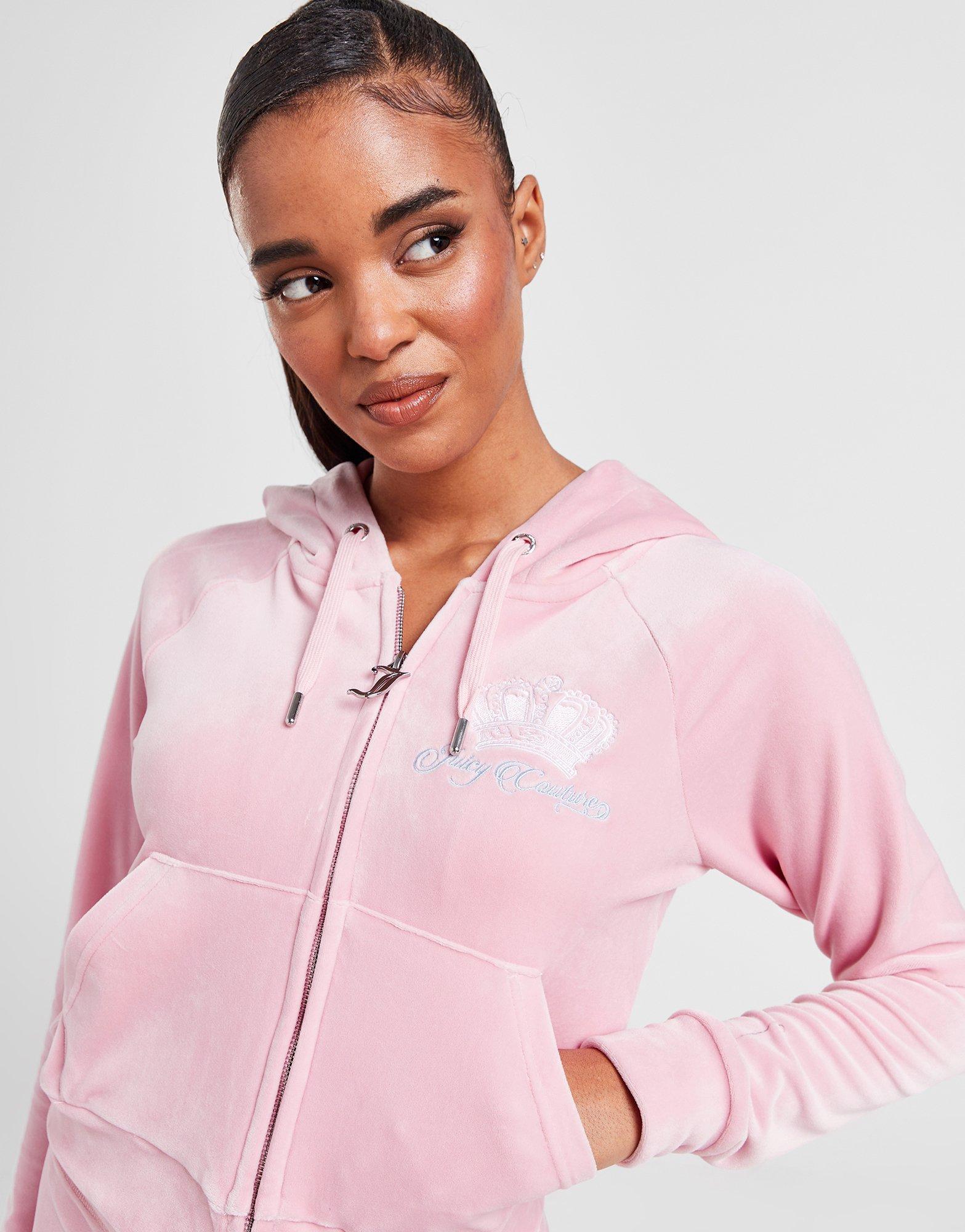 Juicy Couture Royalty Velour Full-Zip Hoodie