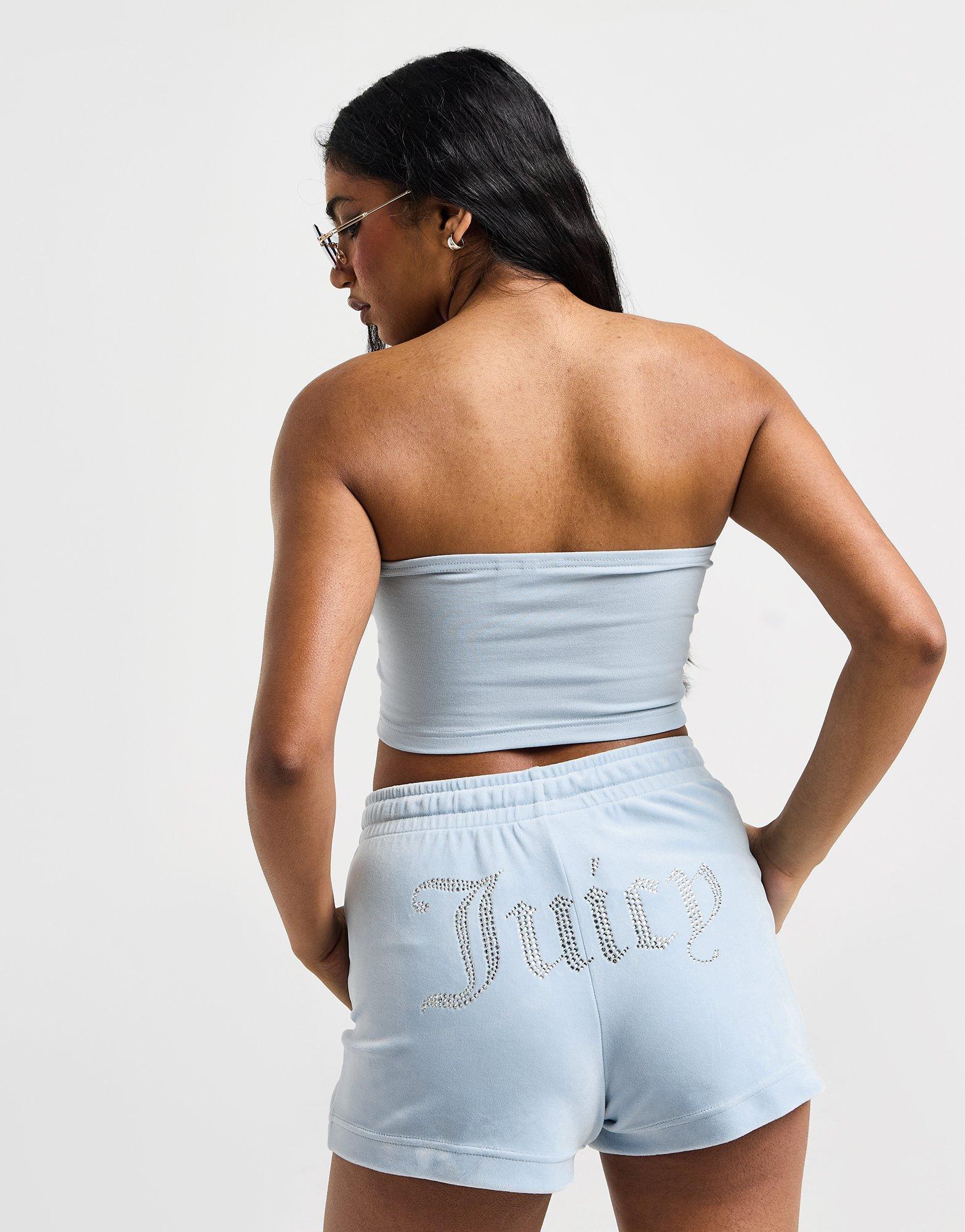 JUICY COUTURE Diamante Logo Bandeau Top Damen