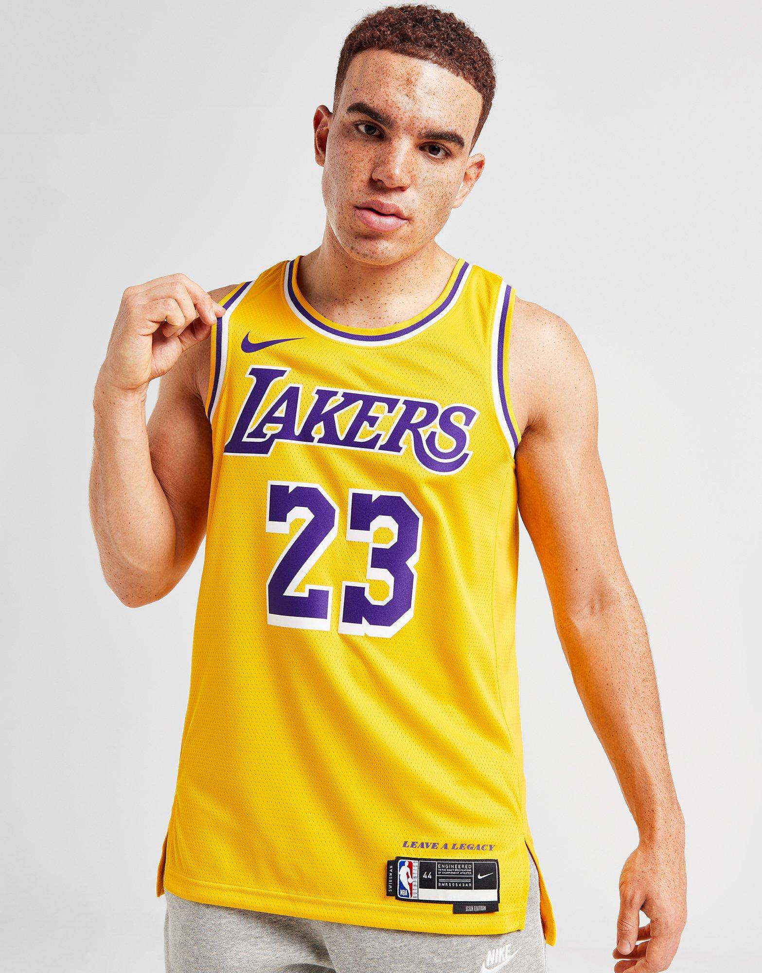 Nike LOS ANGELES LAKERS ICON EDITION 2022/23 DRI-FIT NBA SWINGMAN JERSEY  Yellow