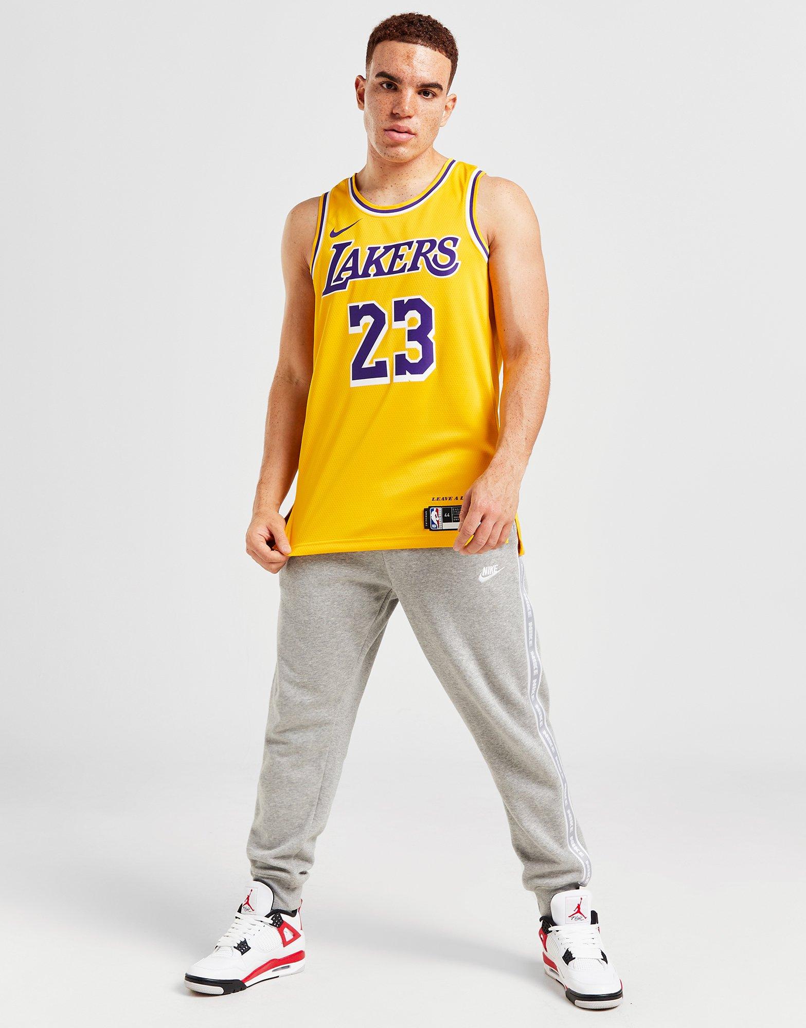 Yellow Nike NBA LA Lakers James #23 Jersey Junior - JD Sports Global