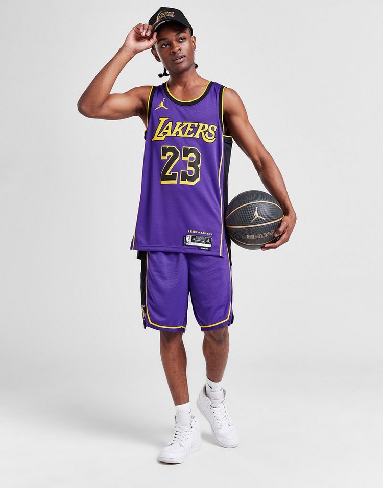 Jordan NBA LA Lakers James #23 Swingman Jersey