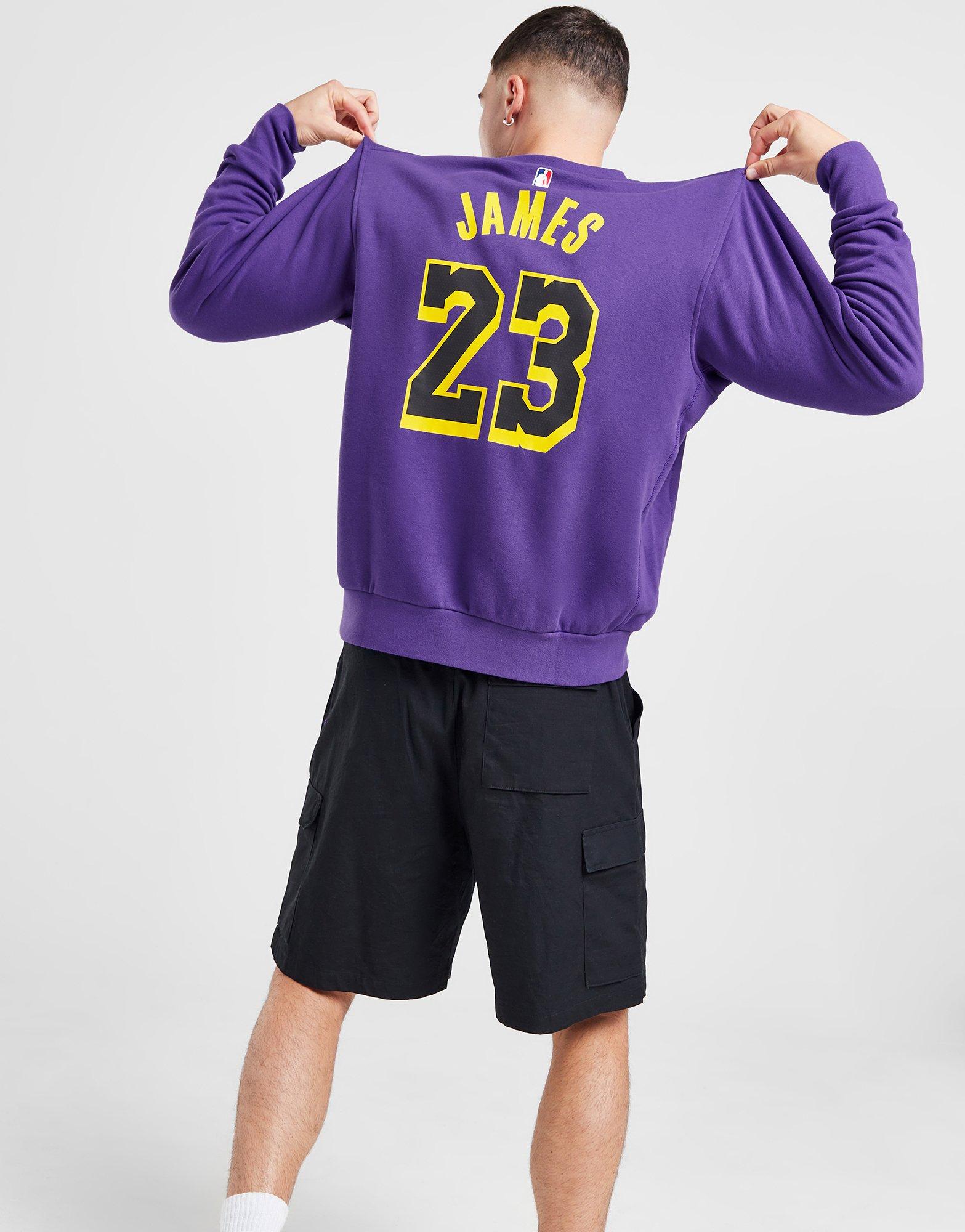 Jordan NBA LA Lakers James #23 Courtside Crew Sweatshirt - JD