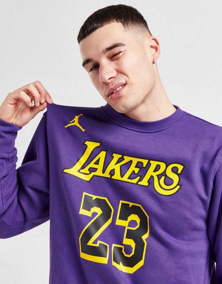 Jordan NBA LA Lakers James #23 Courtside Crew Sweatshirt