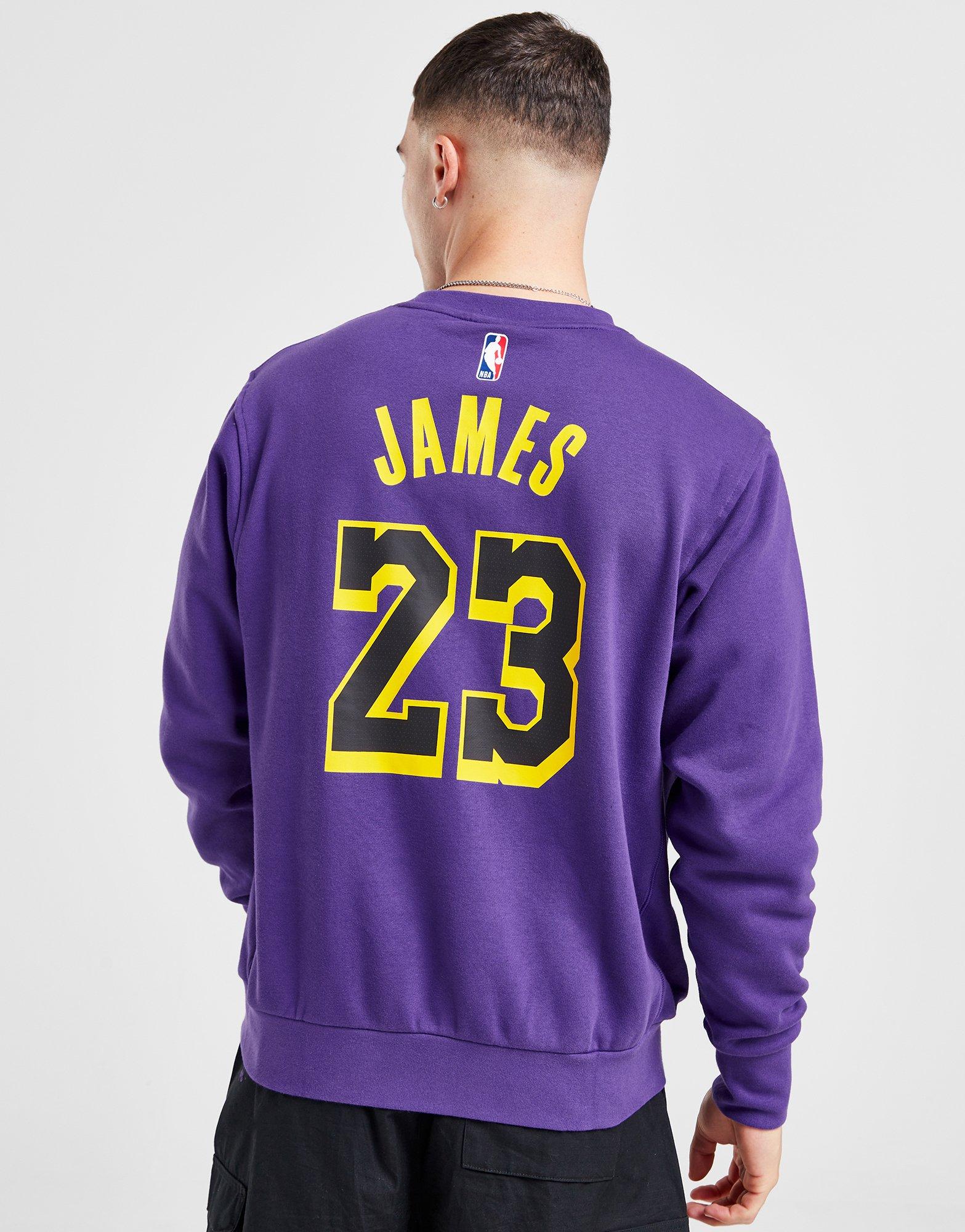 Jordan NBA LA Lakers James #23 Courtside Crew Sweatshirt
