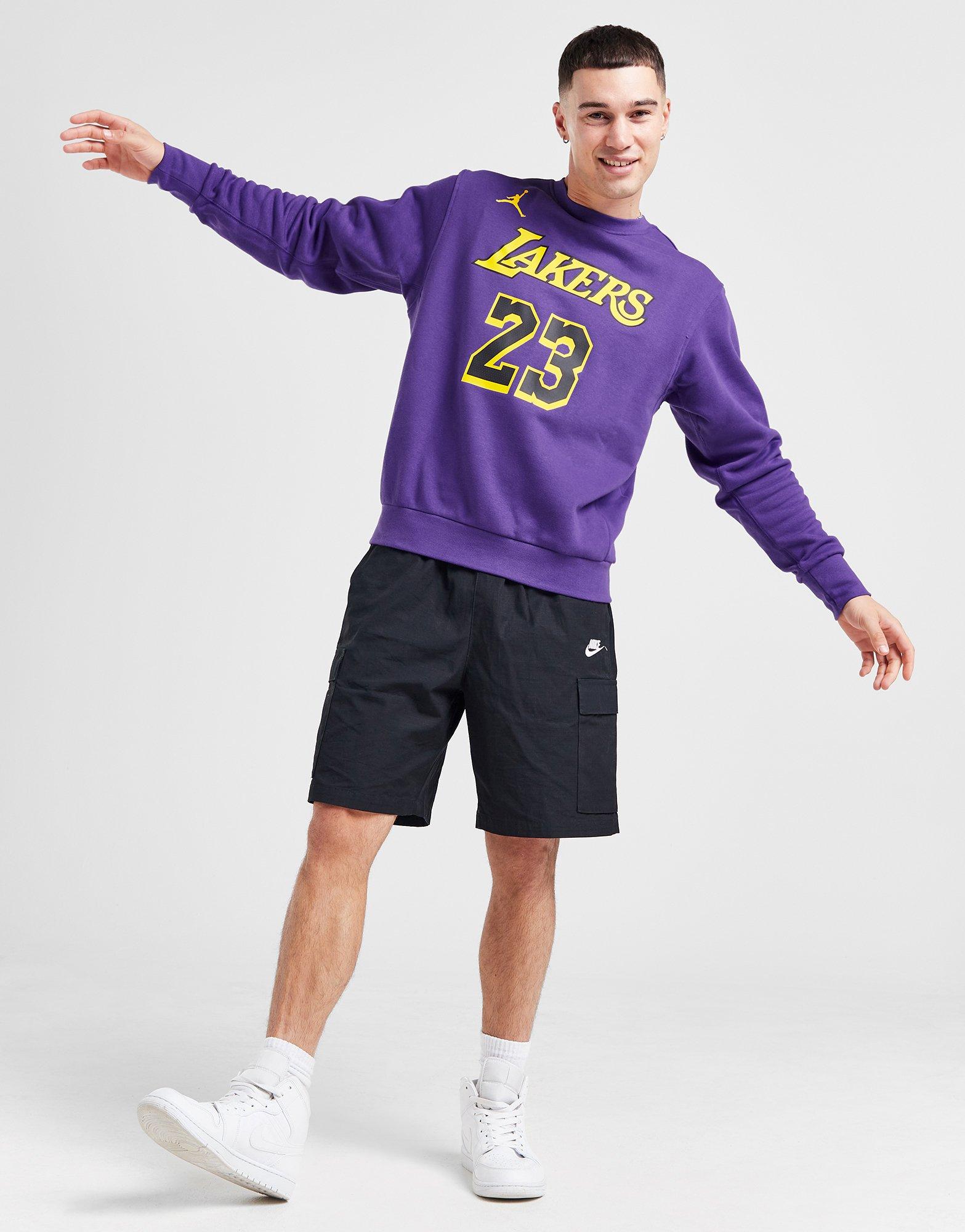 Jordan NBA LA Lakers James #23 Courtside Crew Sweatshirt