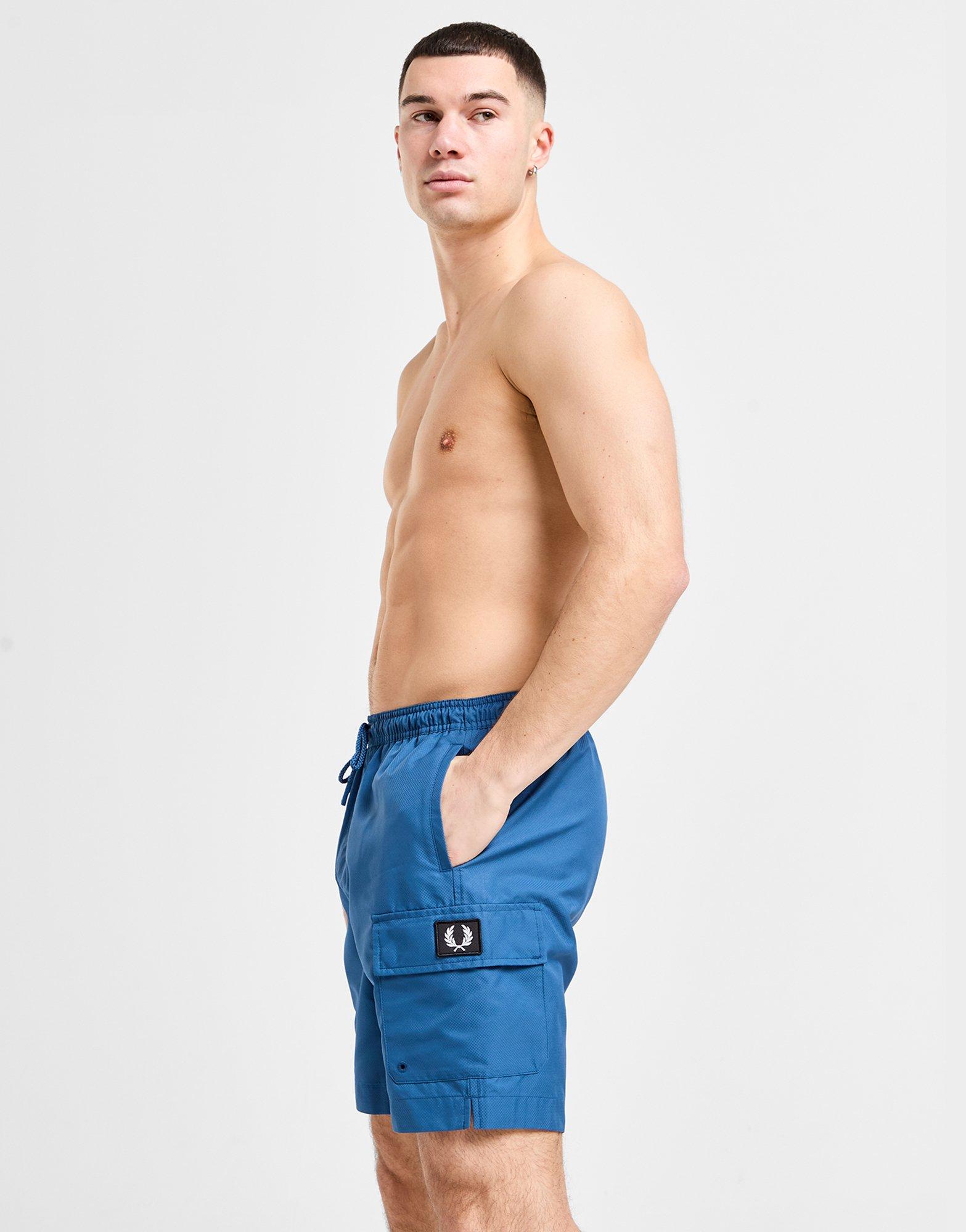 Fred Perry Badge Cargo Swim Shorts