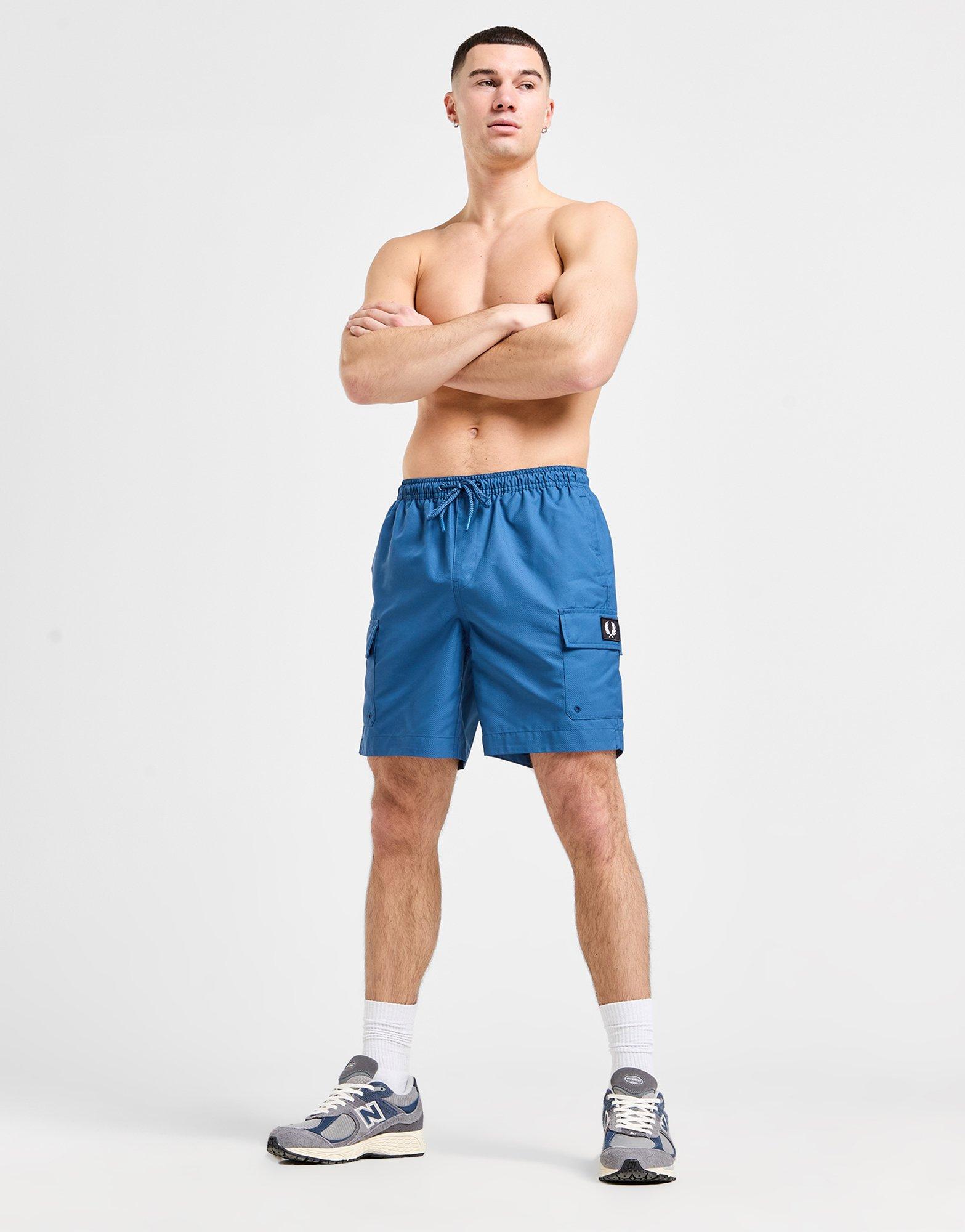 Fred Perry Badge Cargo Swim Shorts