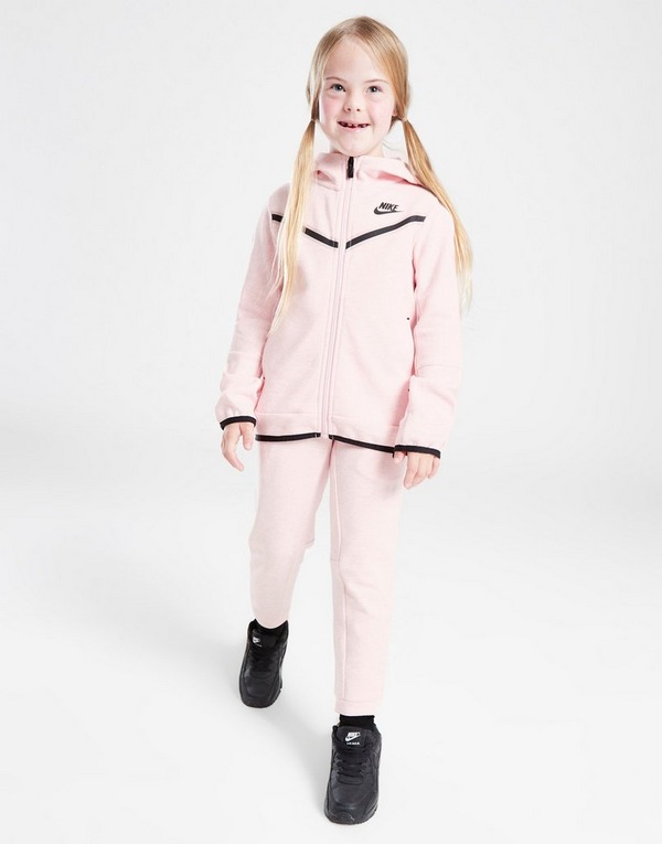 Pink Nike Girls' Tech Fleece Full Zip Tracksuit Children