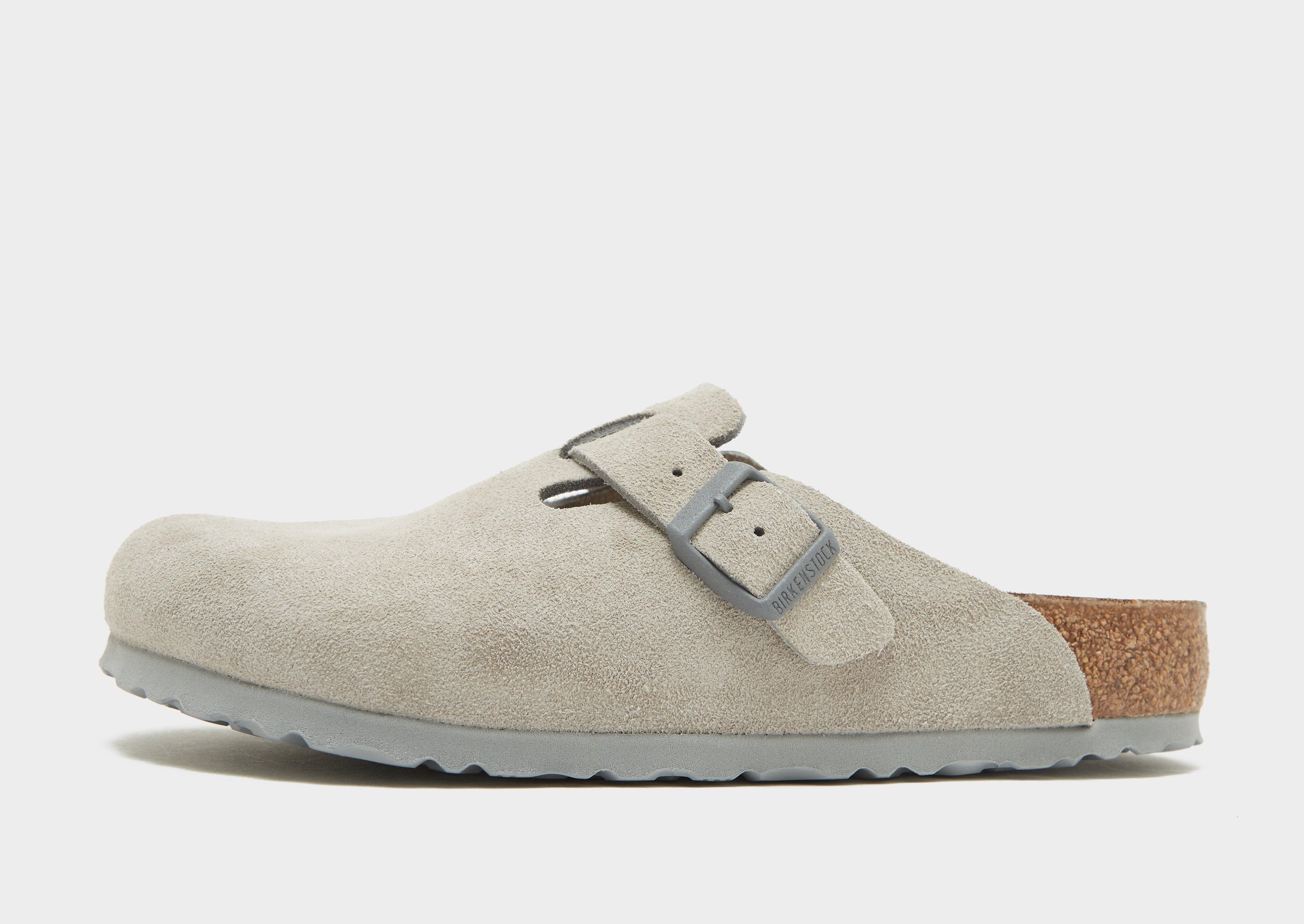 Birkenstock boston grey on sale