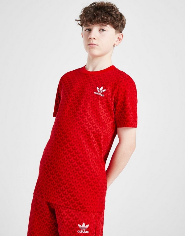adidas Originals T-Shirt Trefoil Mono All Over Print Júnior