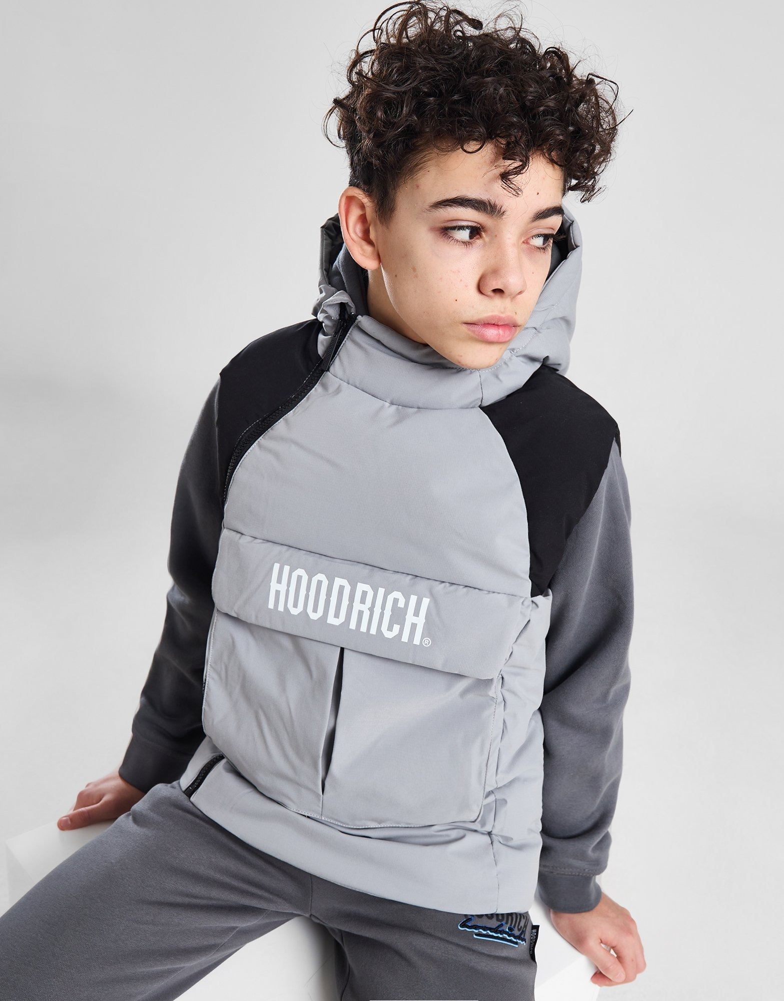 Grey Hoodrich Observe Gilet Junior JD Sports Global