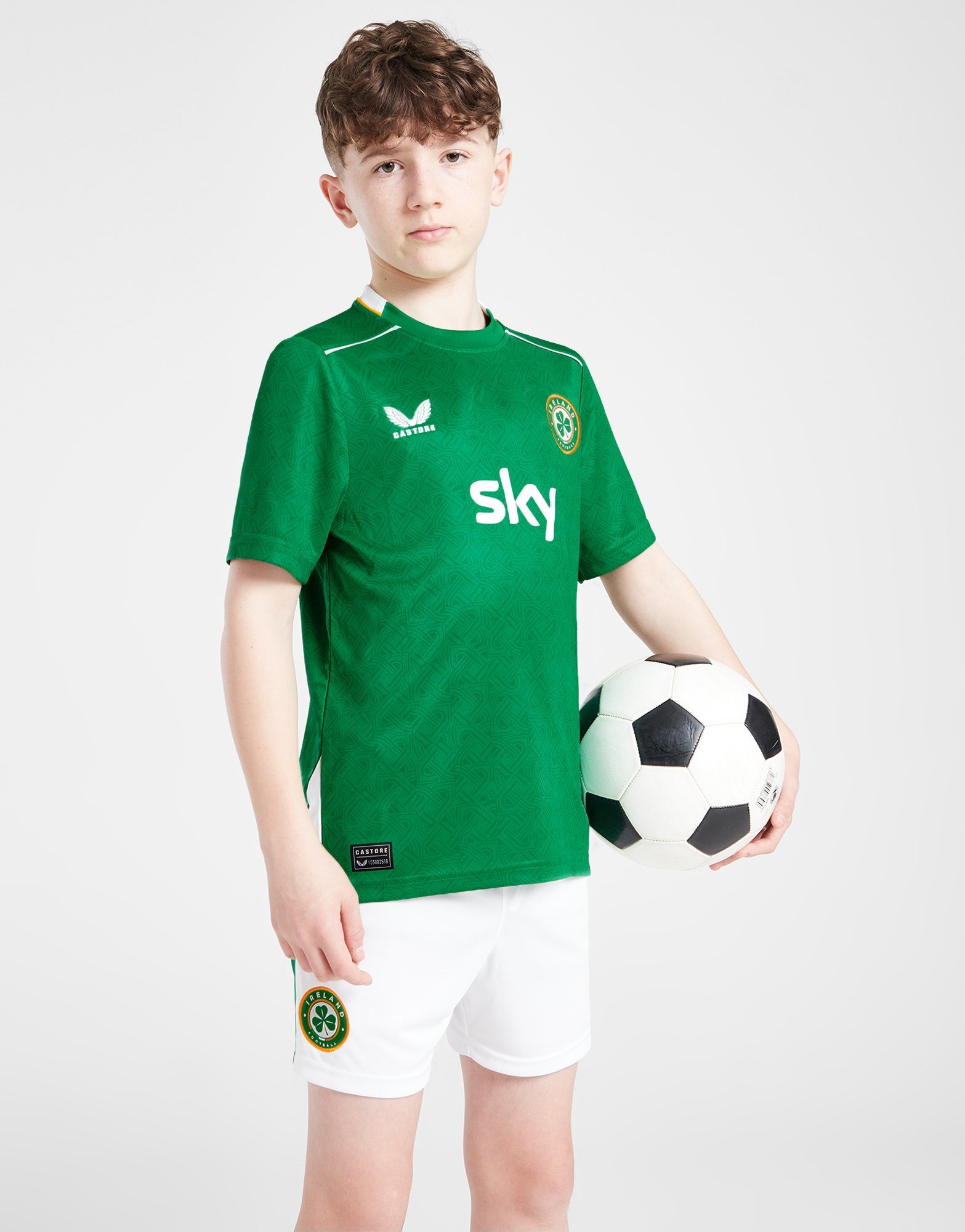 Castore Short Irlande 2024 Match Domicile Junior Blanc JD Sports France