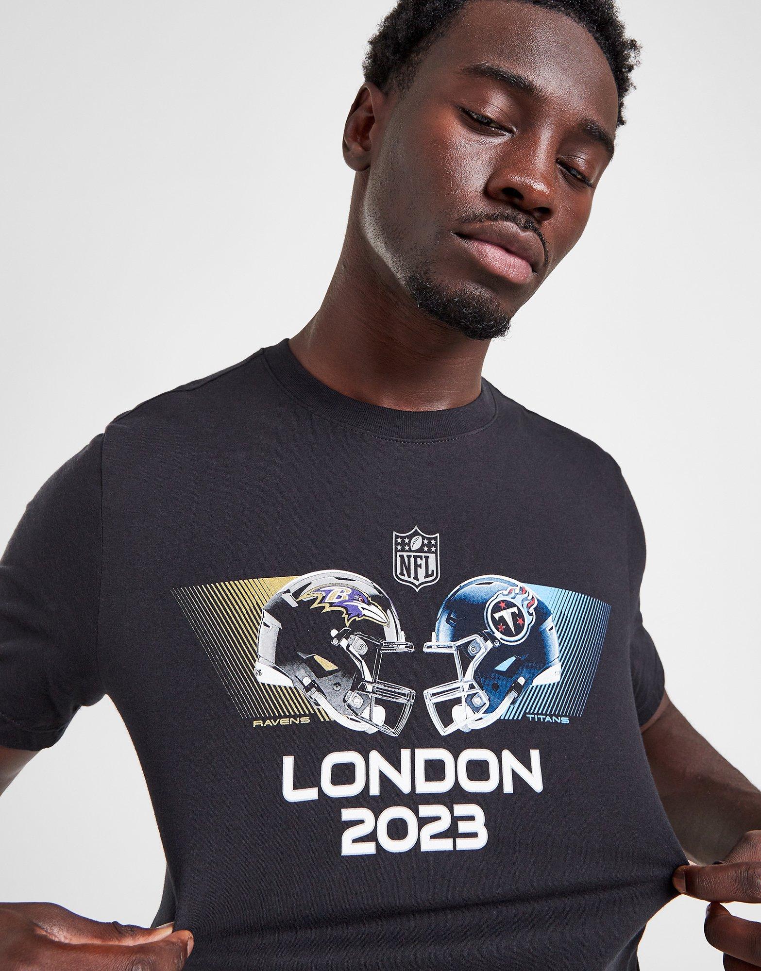 Nike Tennessee Titans vs. Baltimore Ravens 2023 London Game Pullover Hoodie  - Anthracite