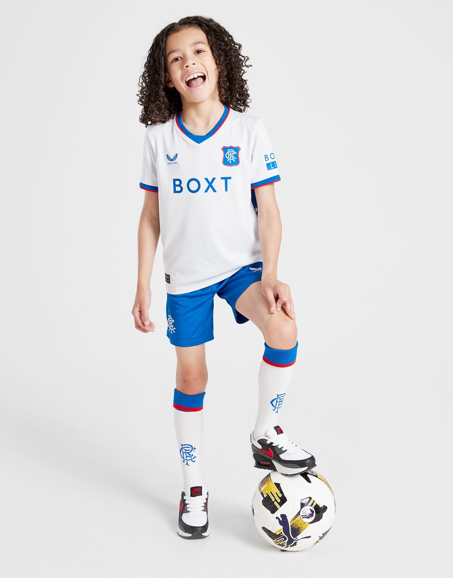 White Castore Rangers FC 2024/25 Away Kit Children | JD Sports UK