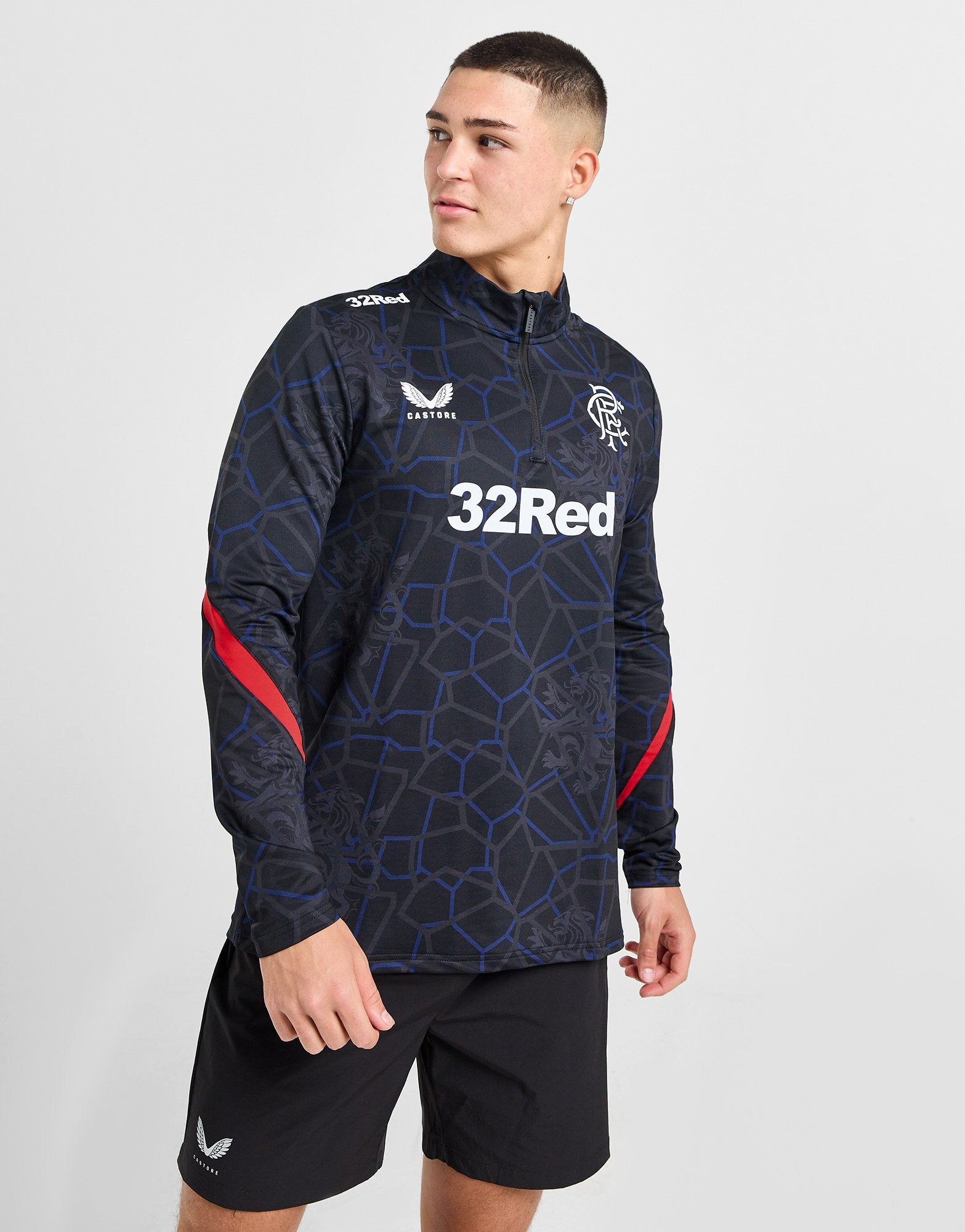 Blue Castore Rangers FC Matchday 1/4 Zip Top - JD Sports