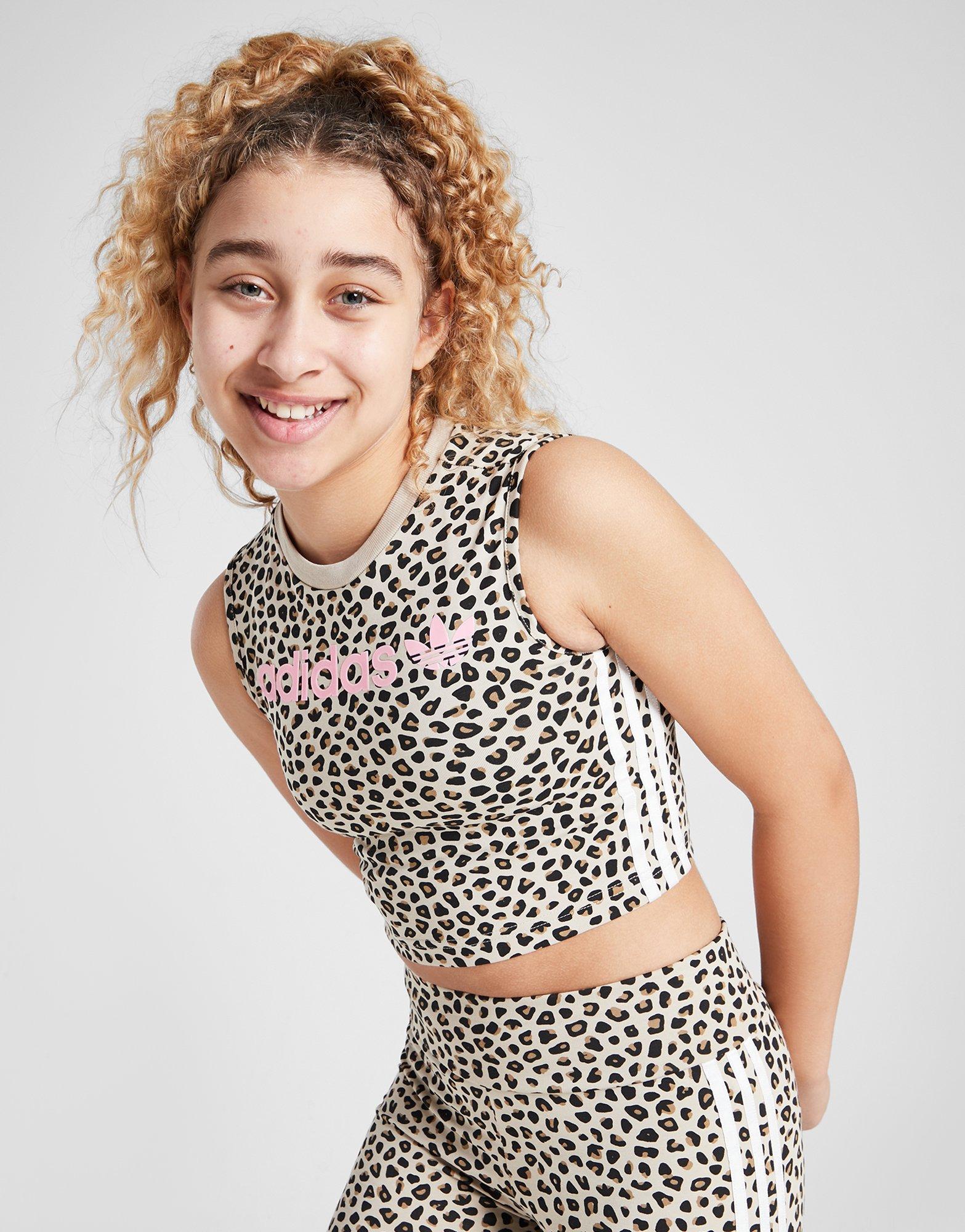 adidas Originals Top a Canotta Leopardato Junior