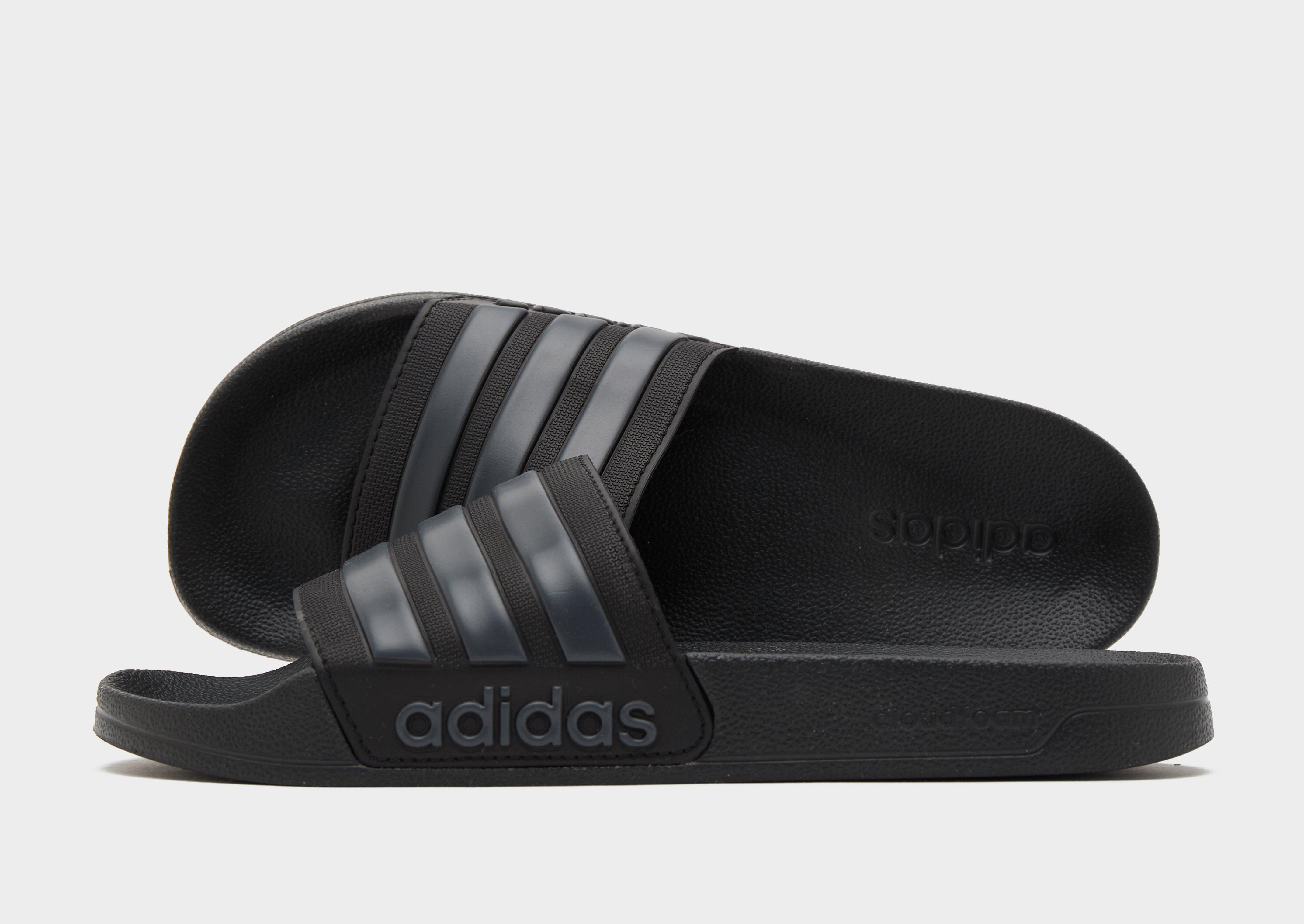 Black adidas Originals Adilette Slides - JD Sports Global