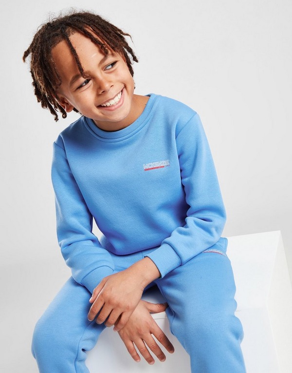 Blue McKenzie Mini Essential Fleece Crew Tracksuit Children - JD Sports  Global
