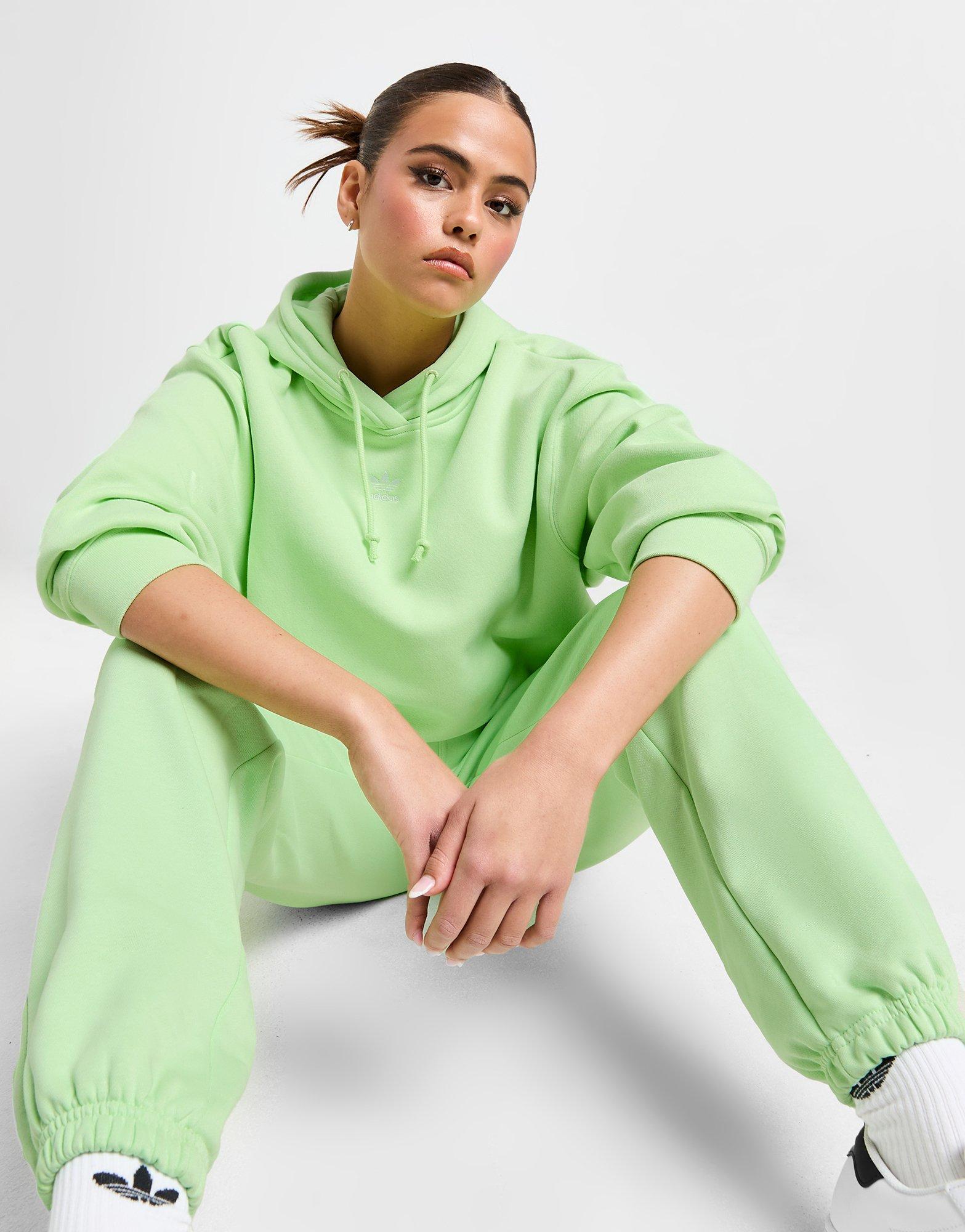 Adidas green hoodie women's best sale