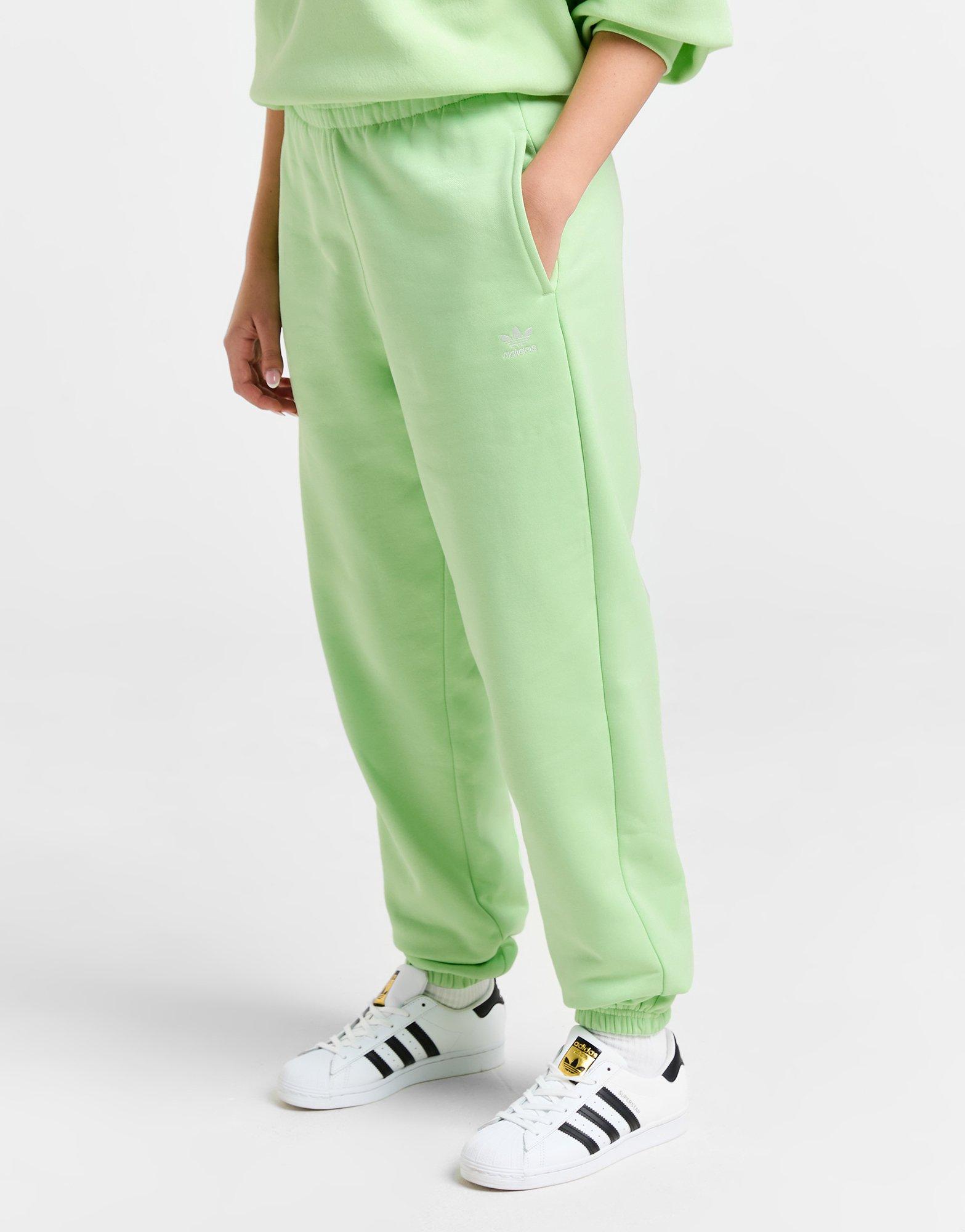 Green adidas Originals Trefoil Essential Joggers JD Sports UK